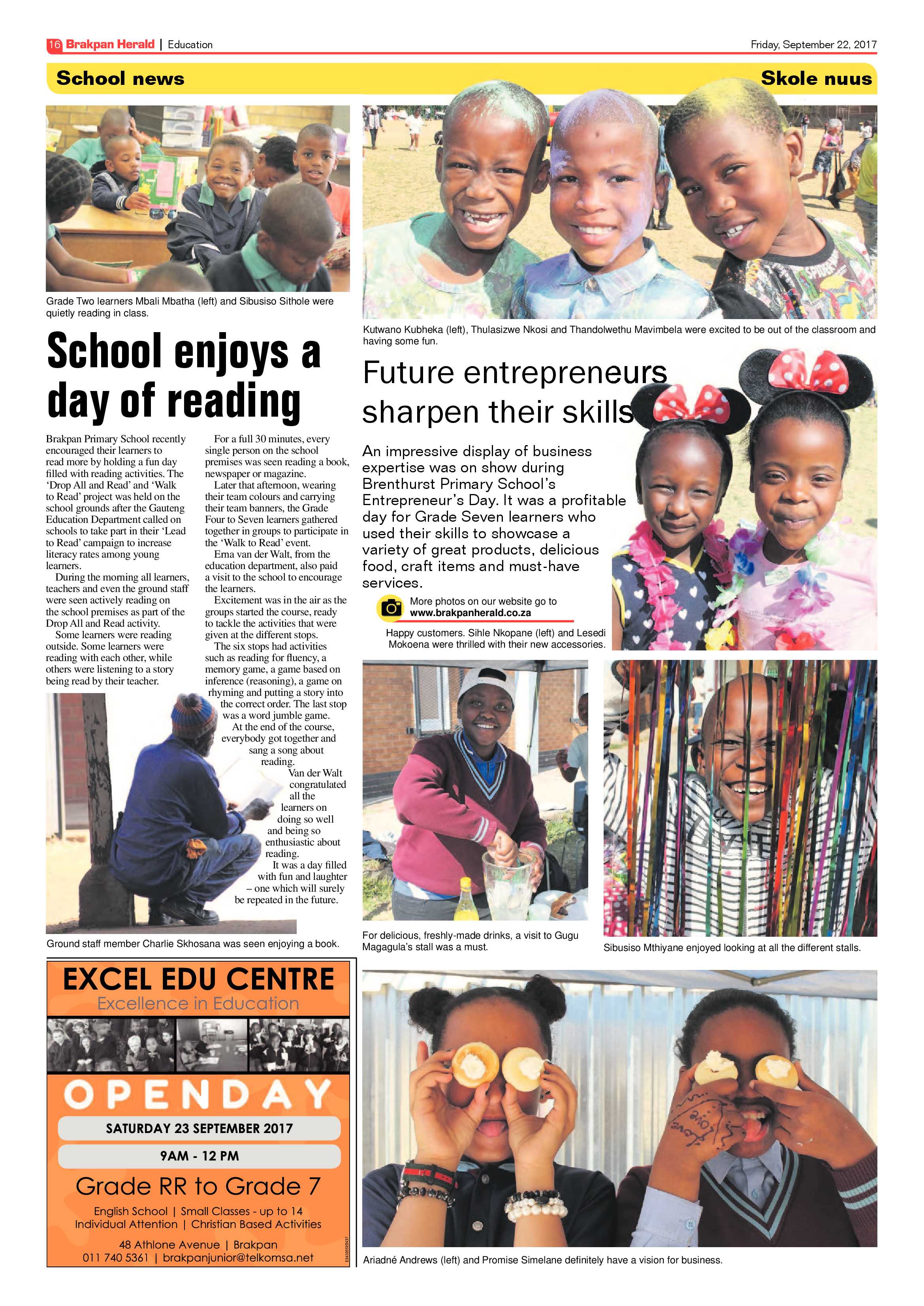 Brakpan Herald 22 September 2017 page 16