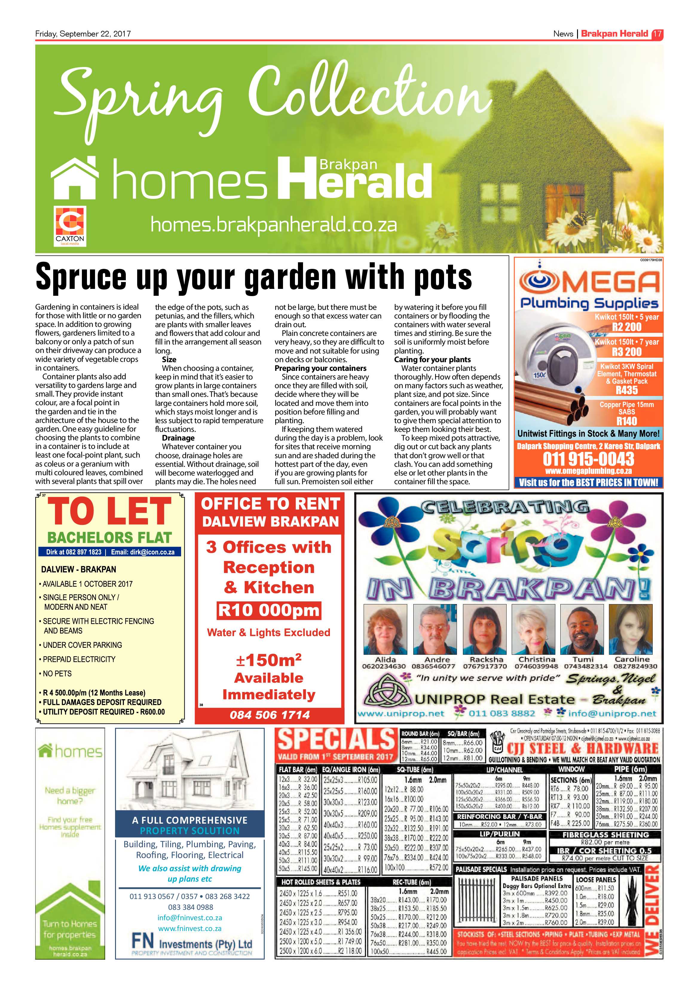 Brakpan Herald 22 September 2017 page 17