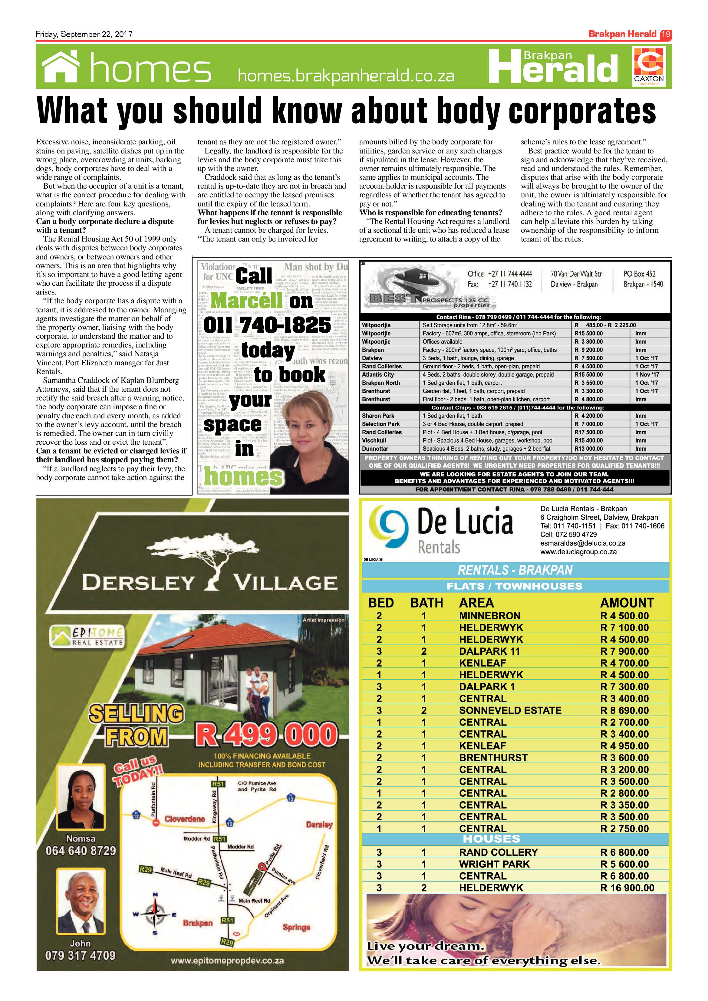 Brakpan Herald 22 September 2017 page 19