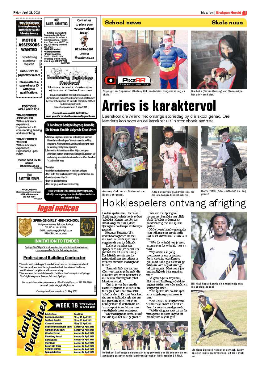 Brakpan Herald 23 April 2021 page 11