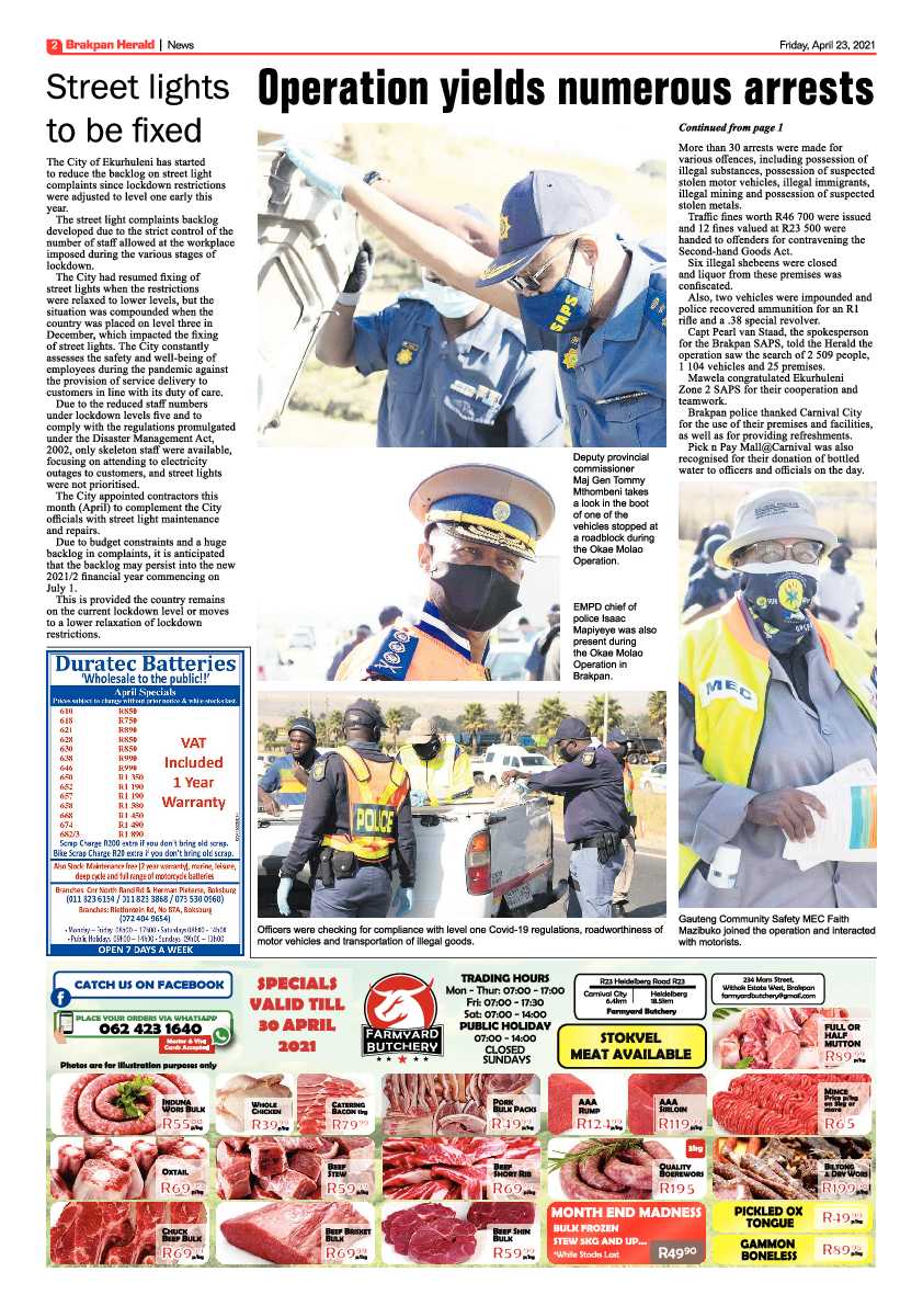 Brakpan Herald 23 April 2021 page 2
