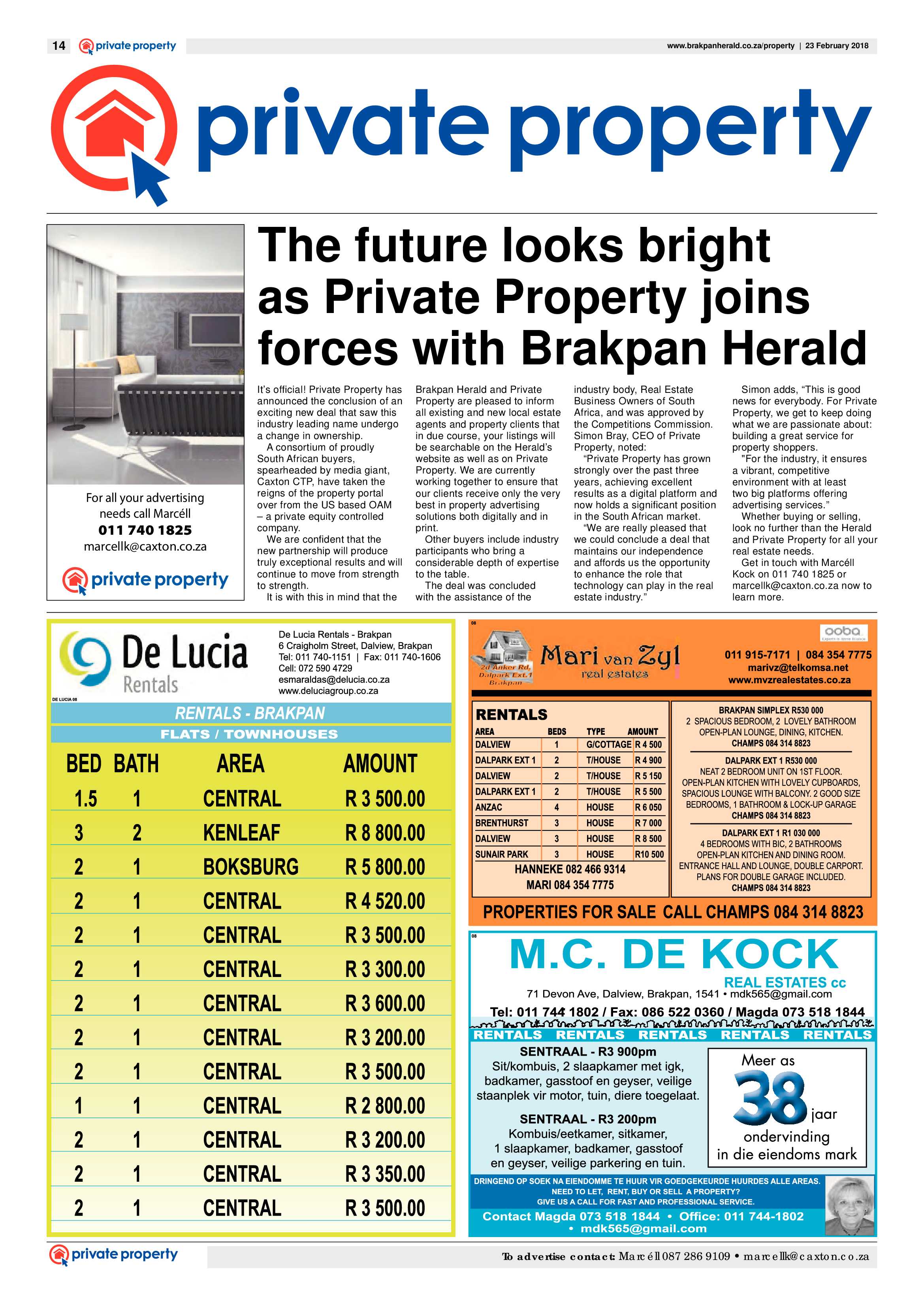 Brakpan Herald 23 February 2018 page 16