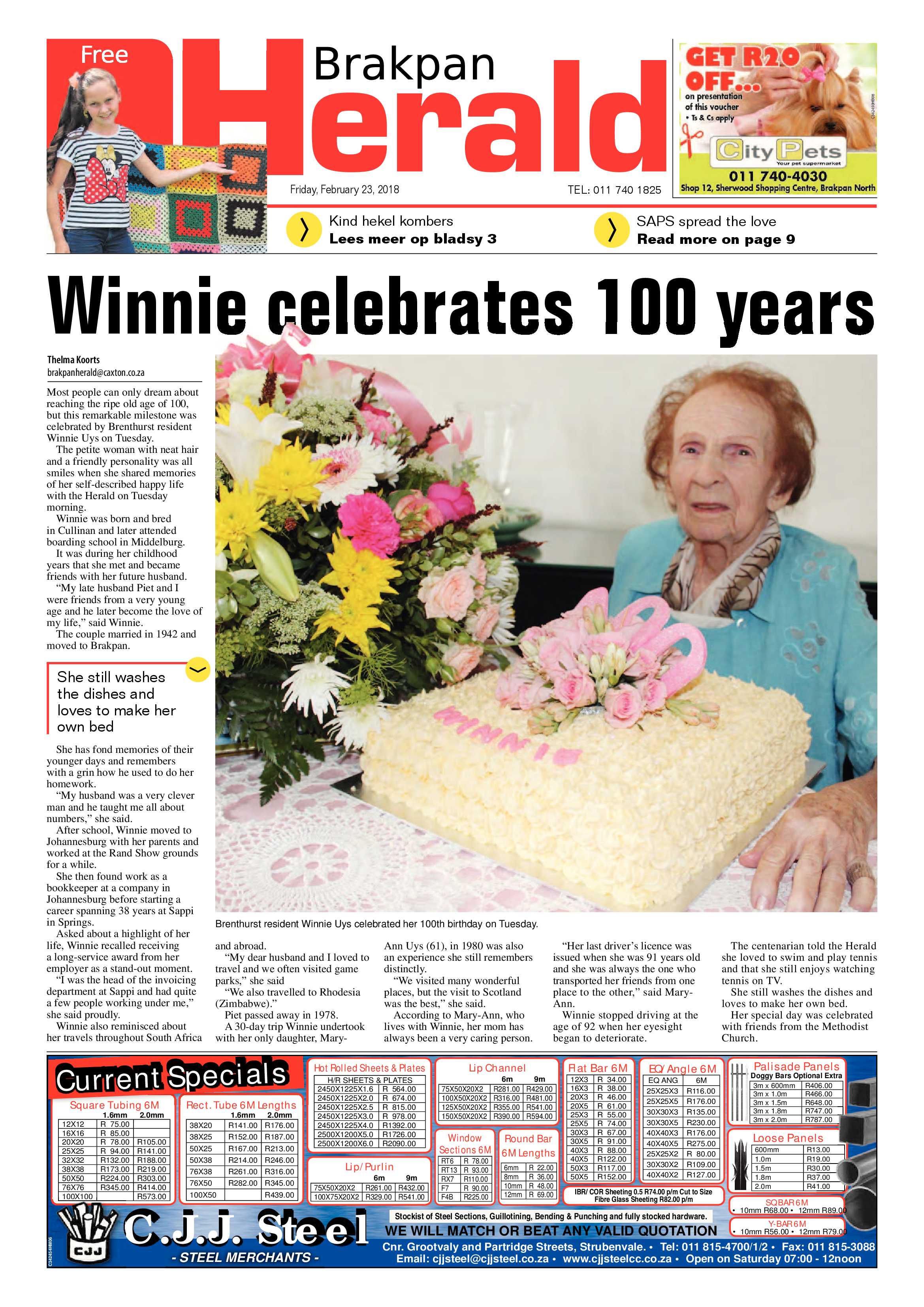 Brakpan Herald 23 February 2018 page 3