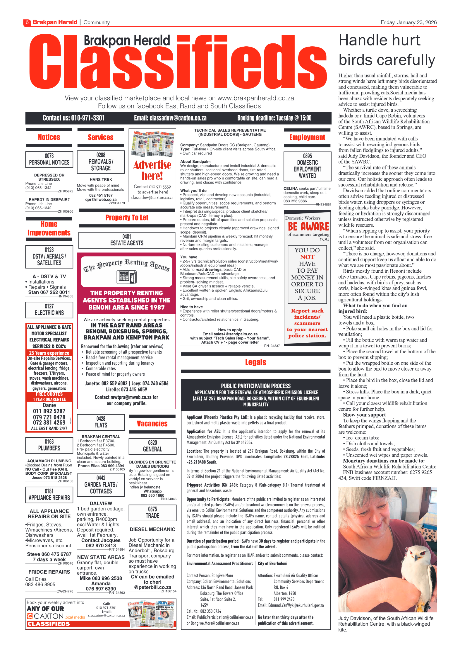 Brakpan Herald 23 January 2026 page 6