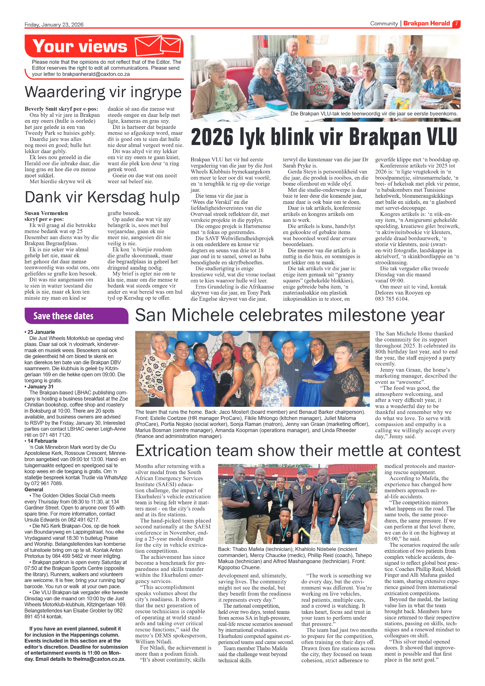 Brakpan Herald 23 January 2026 page 7