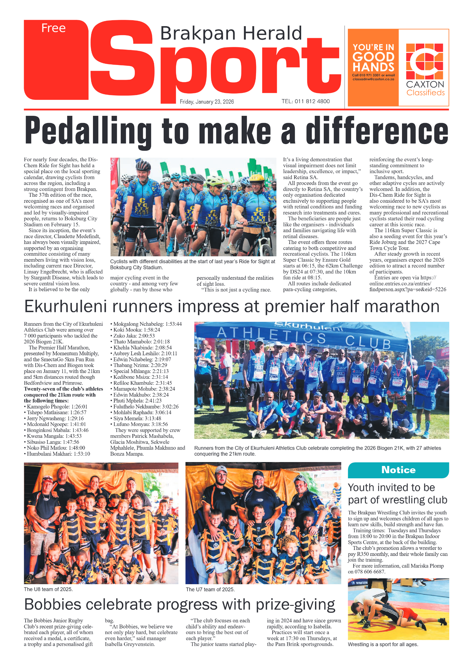 Brakpan Herald 23 January 2026 page 8