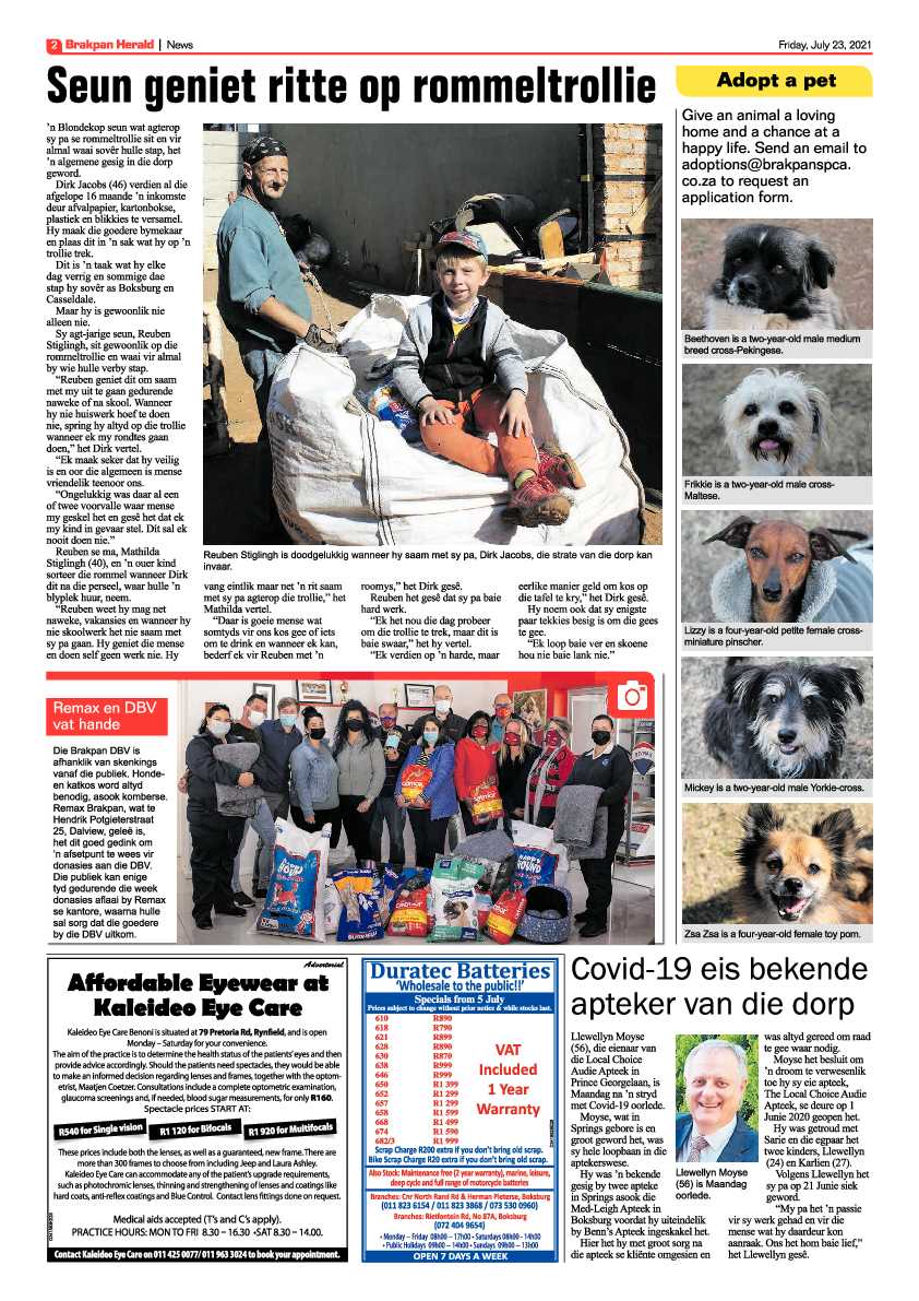 Brakpan Herald 23 July 2021 page 2