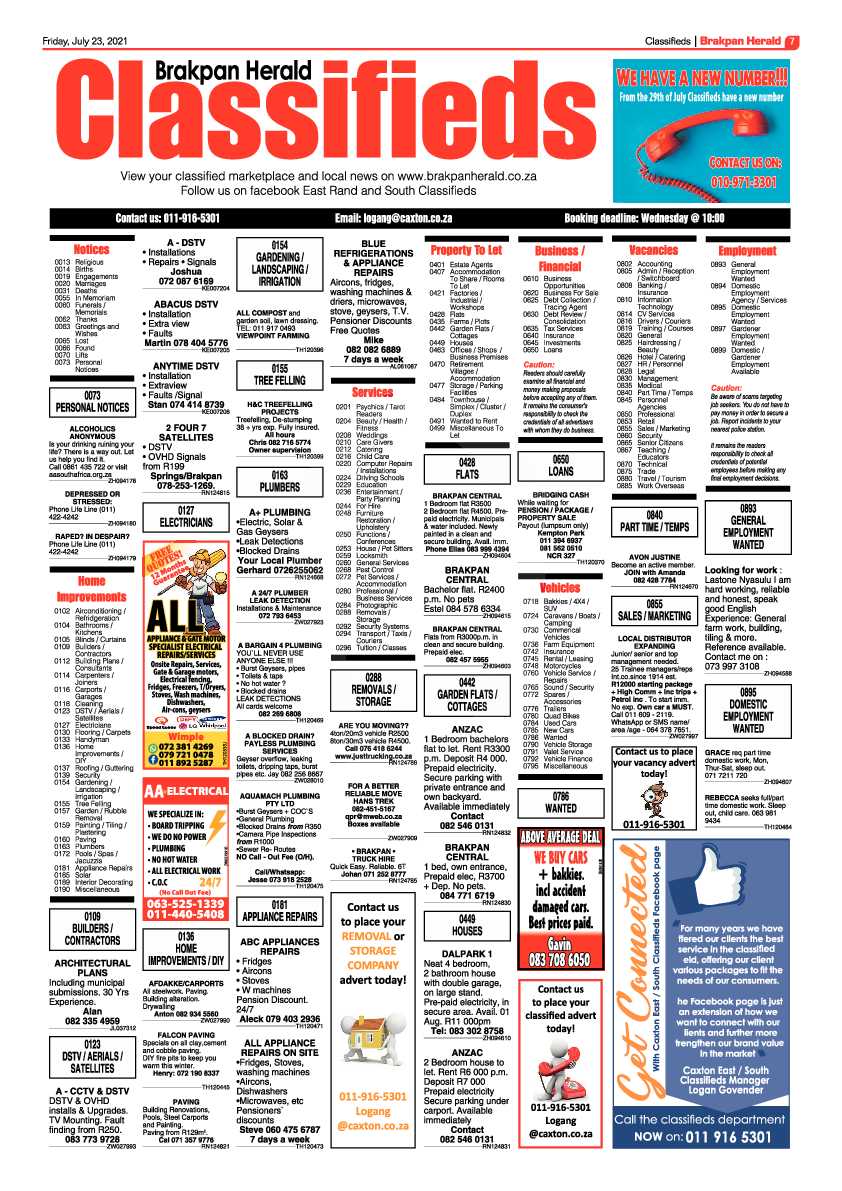 Brakpan Herald 23 July 2021 page 7