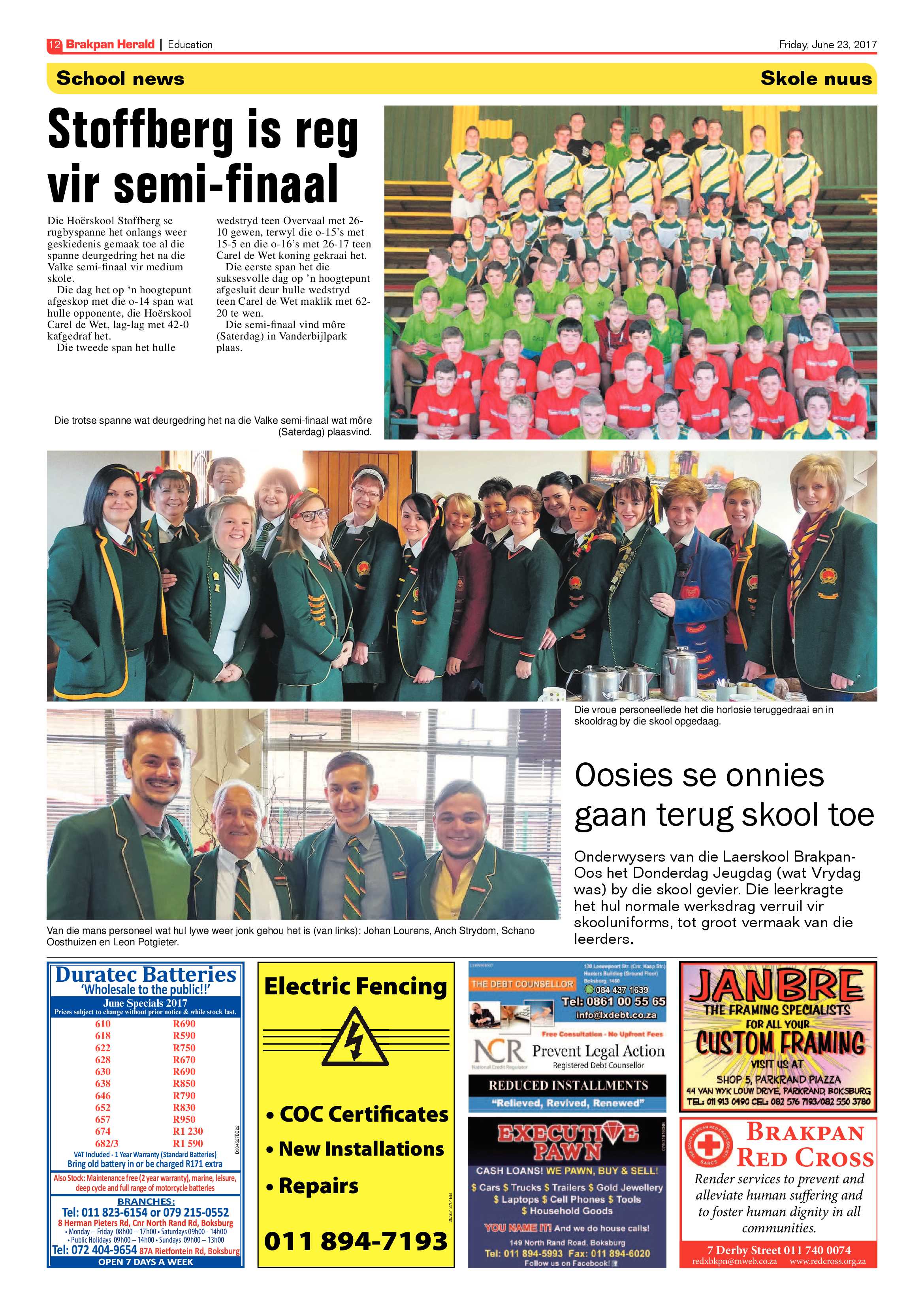 Brakpan Herald 23 June 2017 page 12