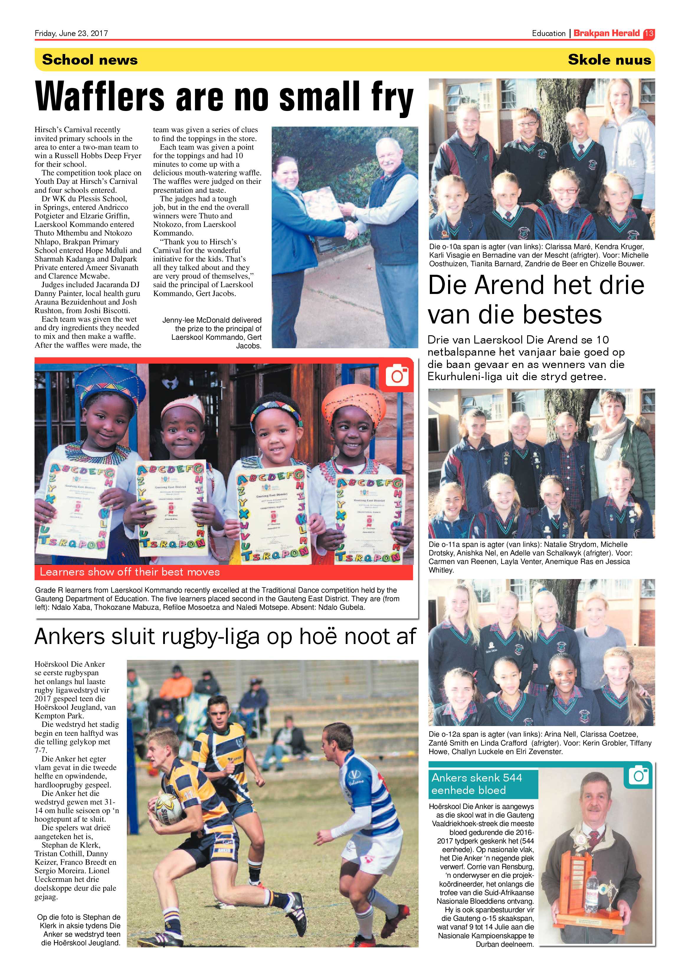 Brakpan Herald 23 June 2017 page 13