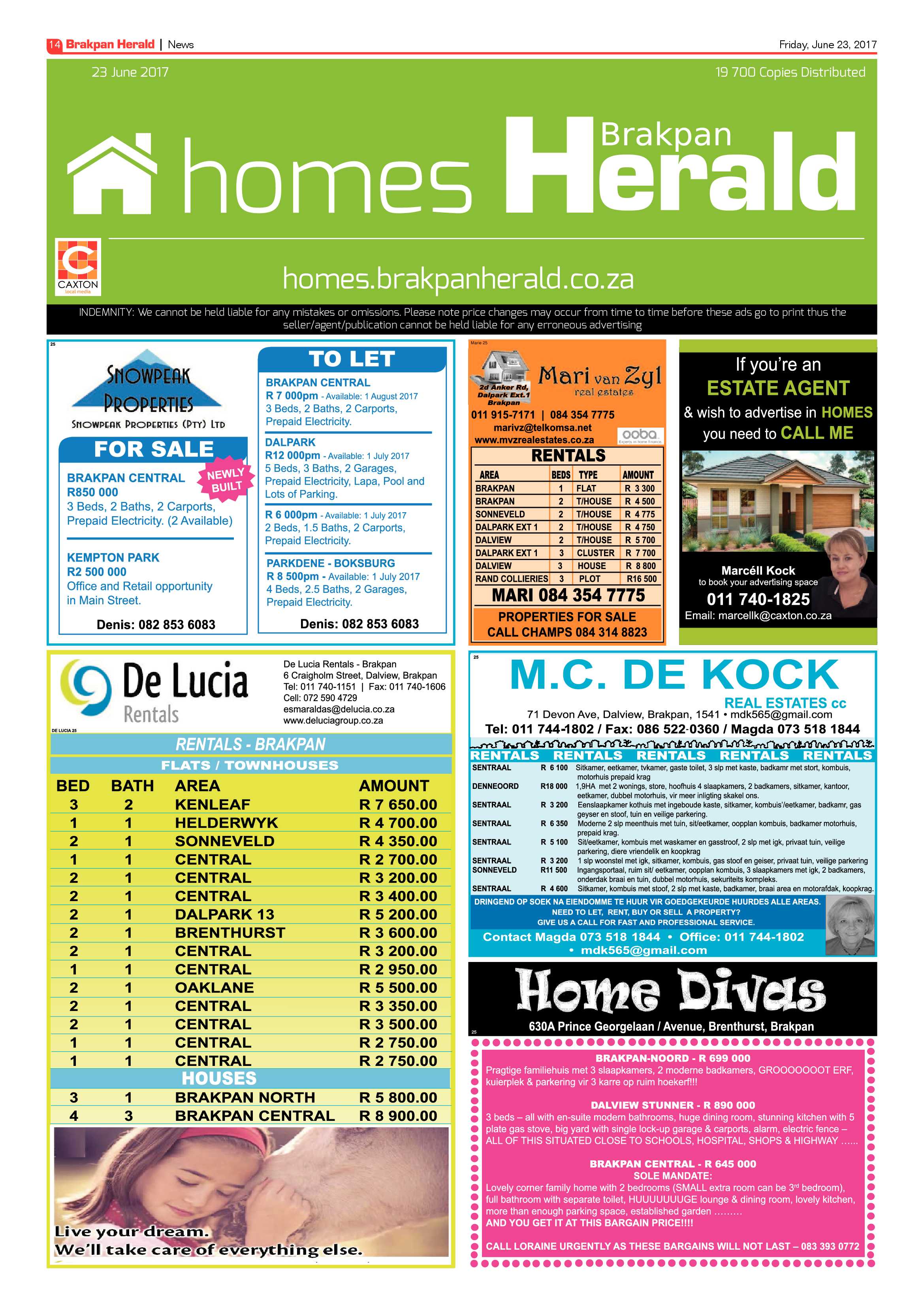 Brakpan Herald 23 June 2017 page 14