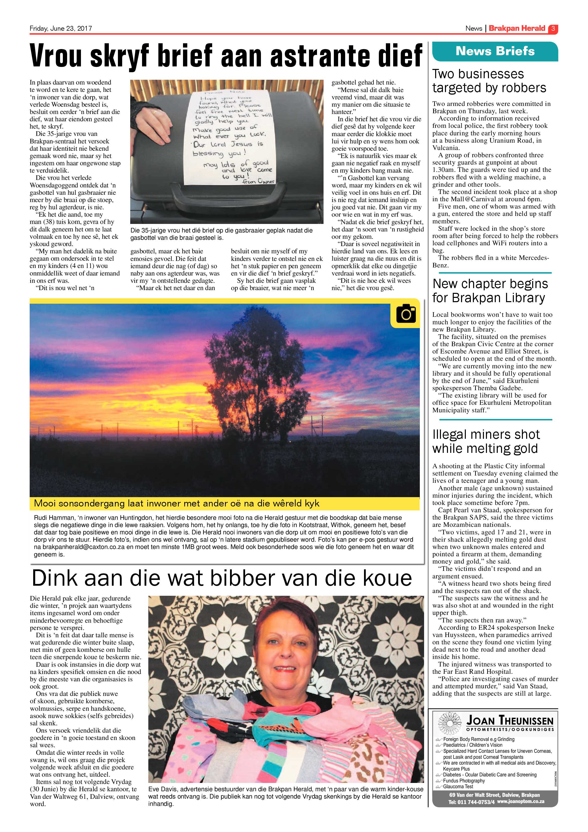 Brakpan Herald 23 June 2017 page 3