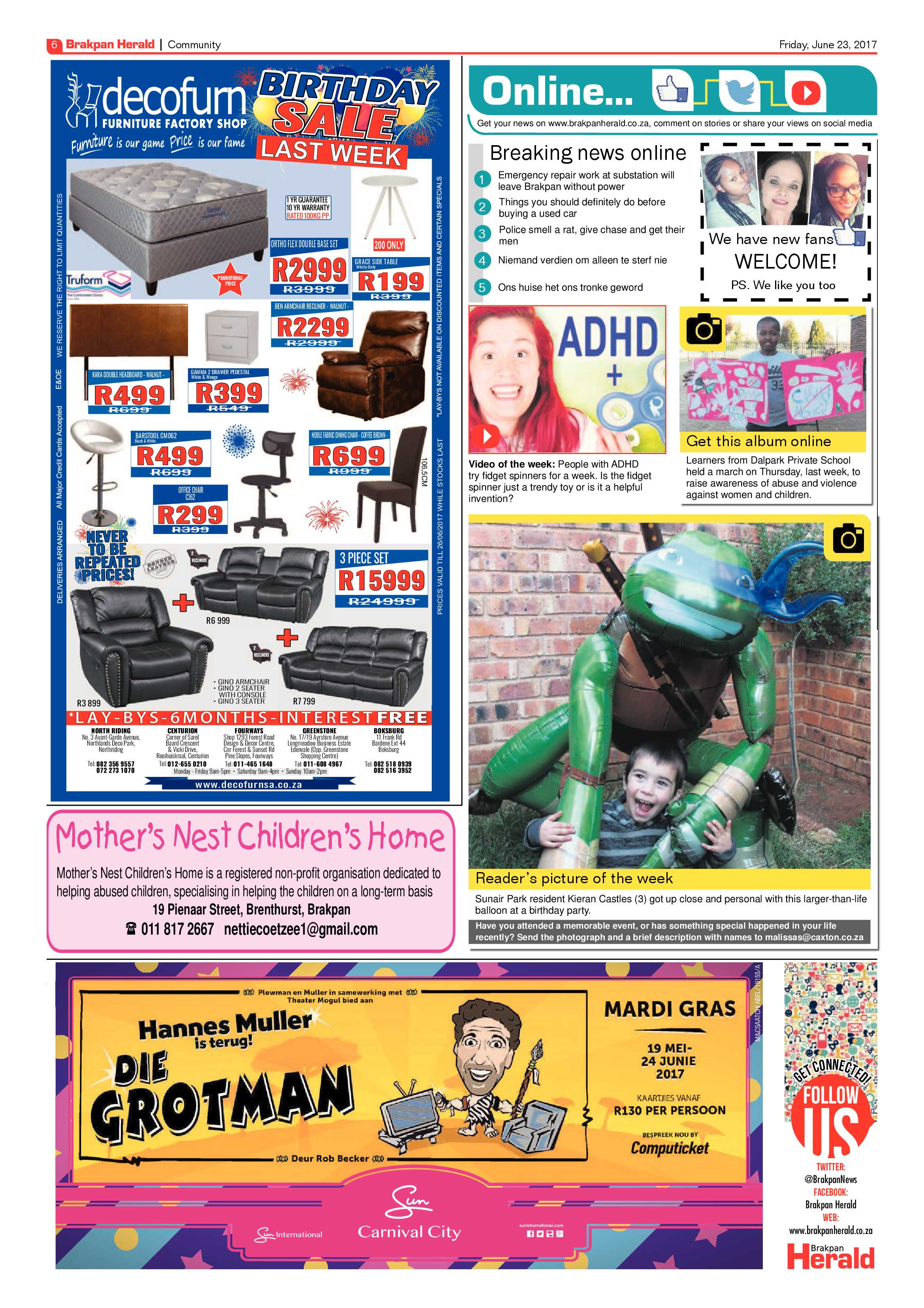 Brakpan Herald 23 June 2017 page 6