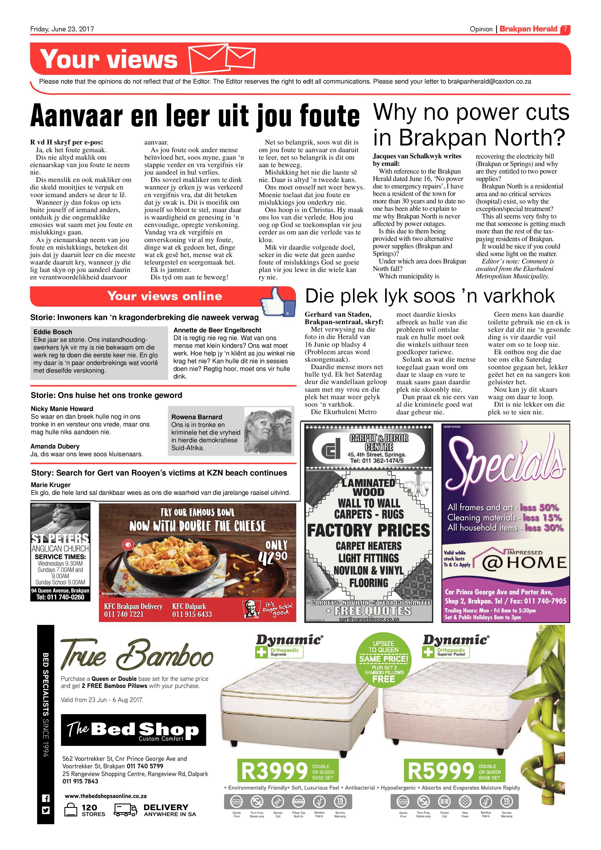 Brakpan Herald 23 June 2017 page 7