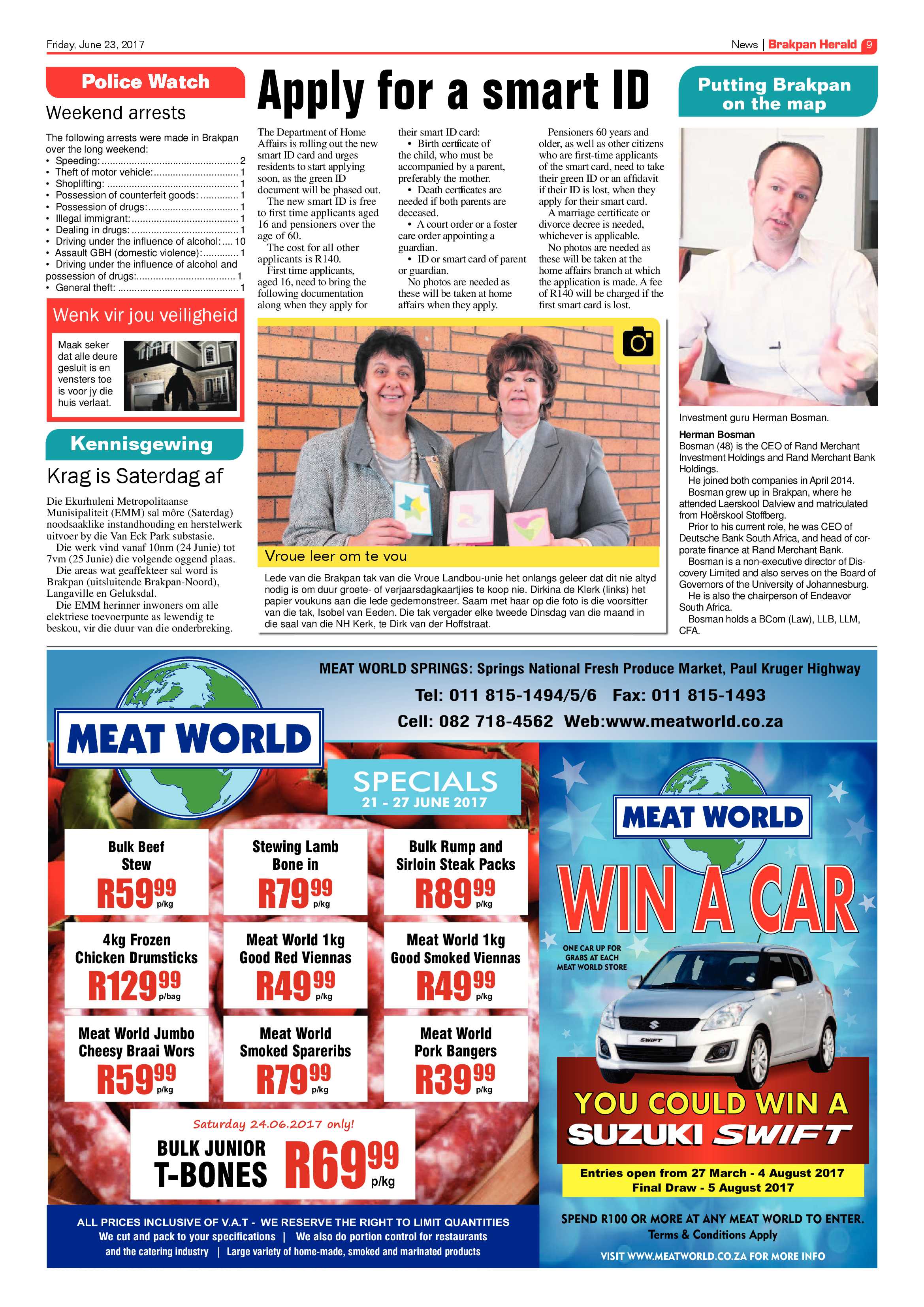 Brakpan Herald 23 June 2017 page 9