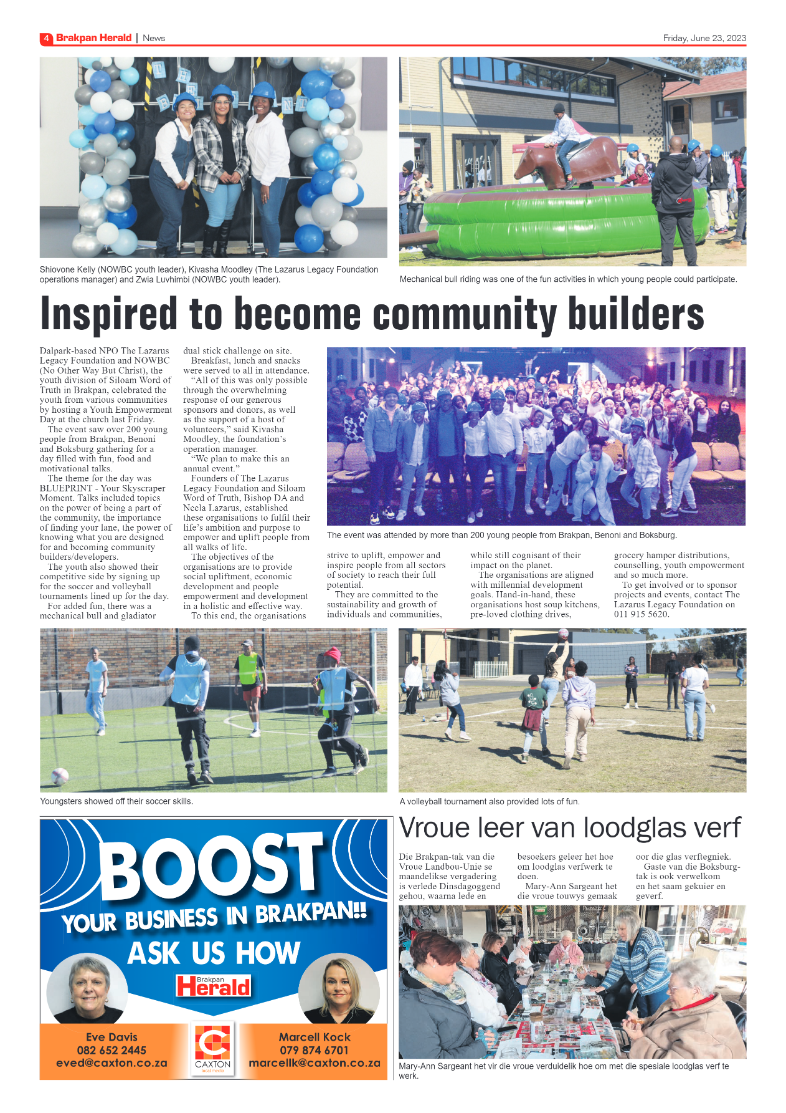 Brakpan Herald 23 June 2022 page 4
