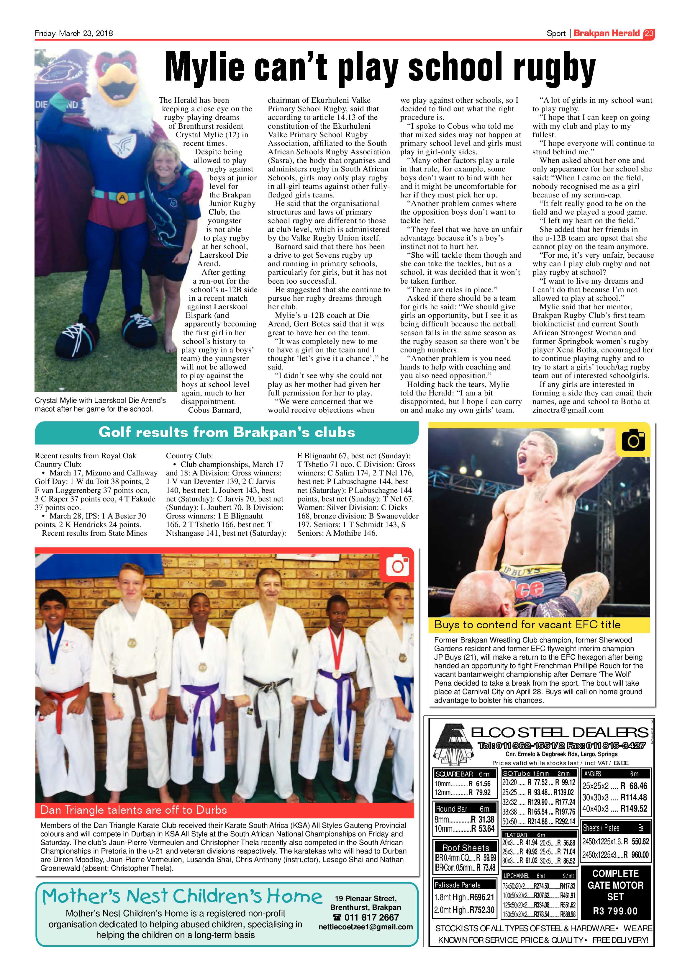 Brakpan Herald 23 March 2018 page 25