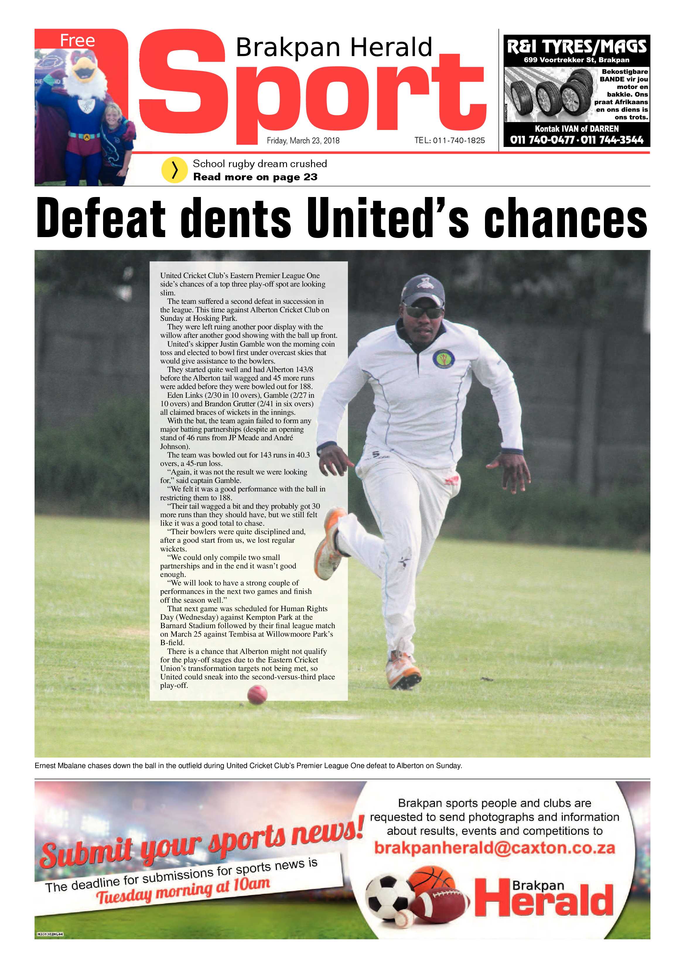 Brakpan Herald 23 March 2018 page 26
