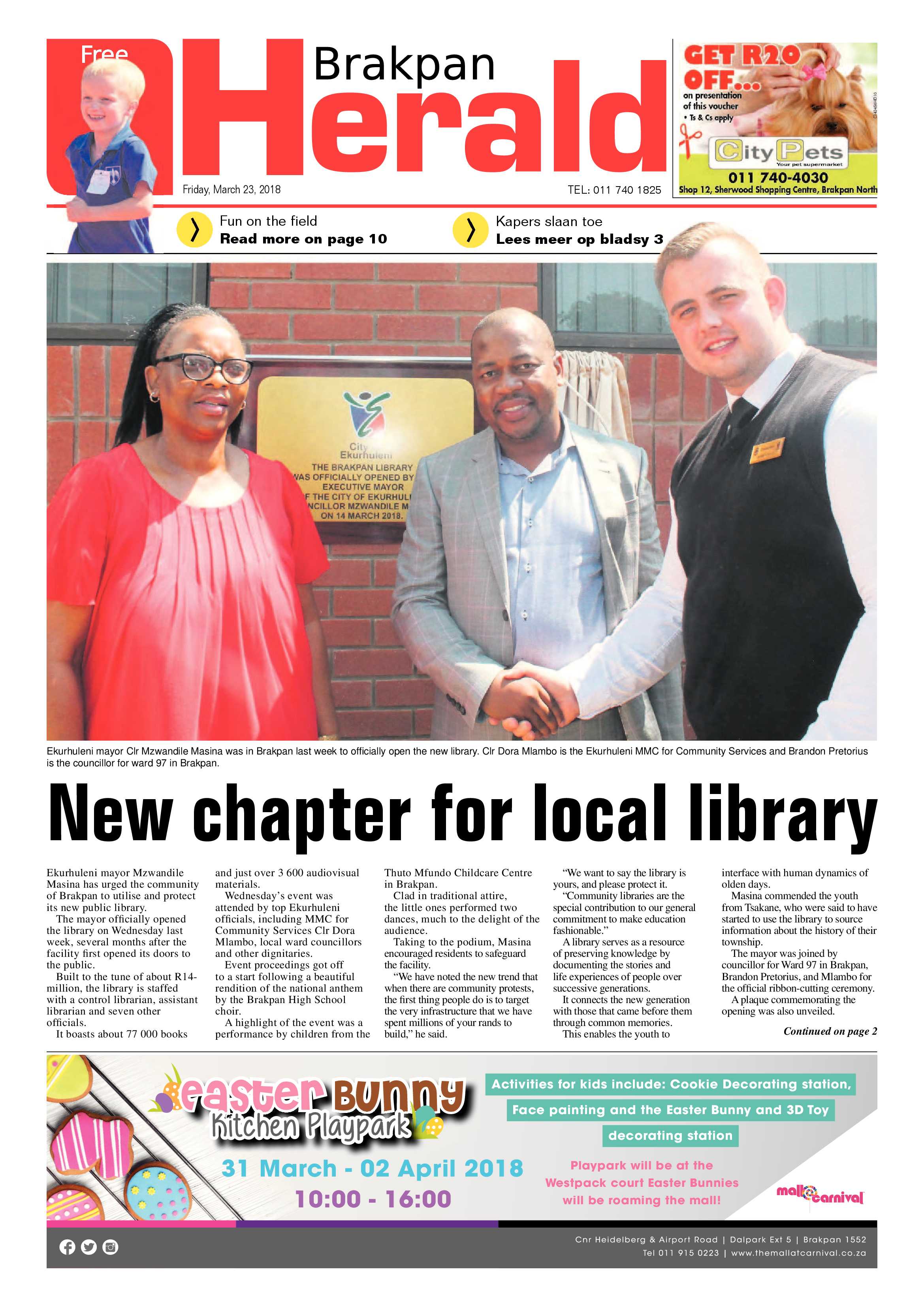 Brakpan Herald 23 March 2018 page 3
