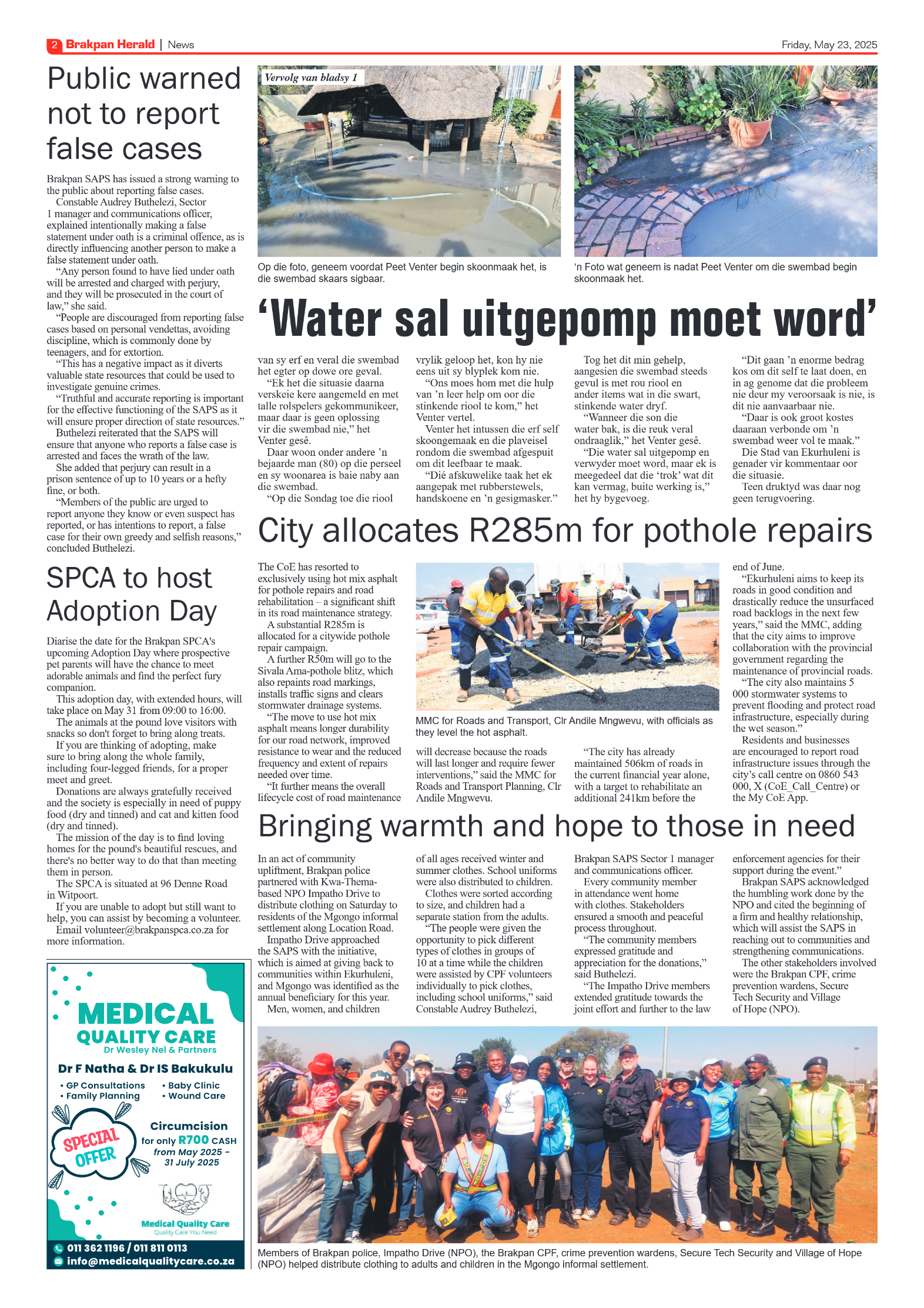 Brakpan Herald 23 May 2025 page 2