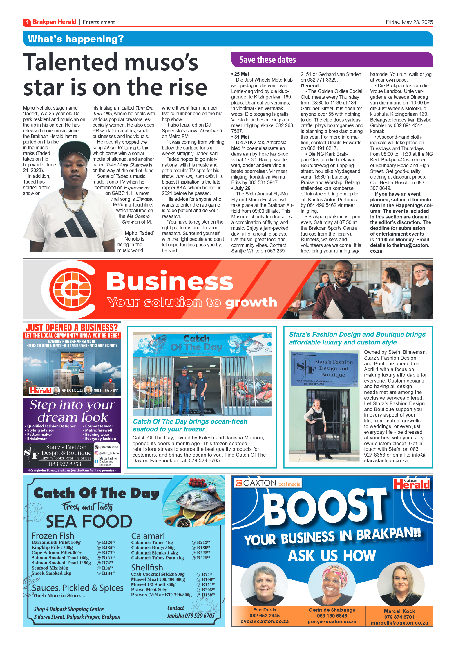 Brakpan Herald 23 May 2025 page 4