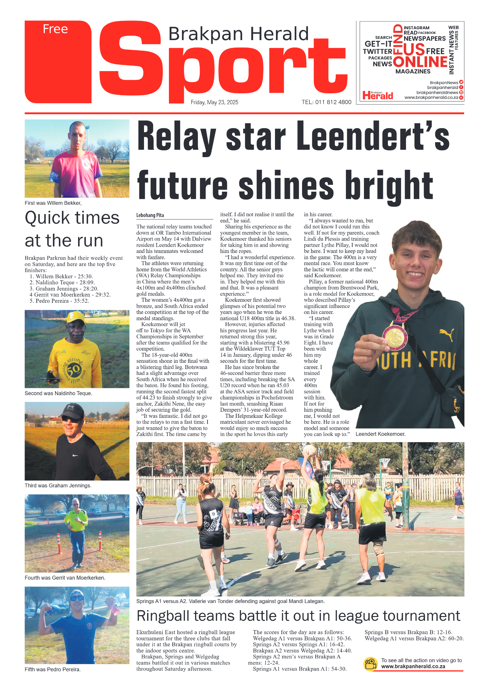 Brakpan Herald 23 May 2025 page 8