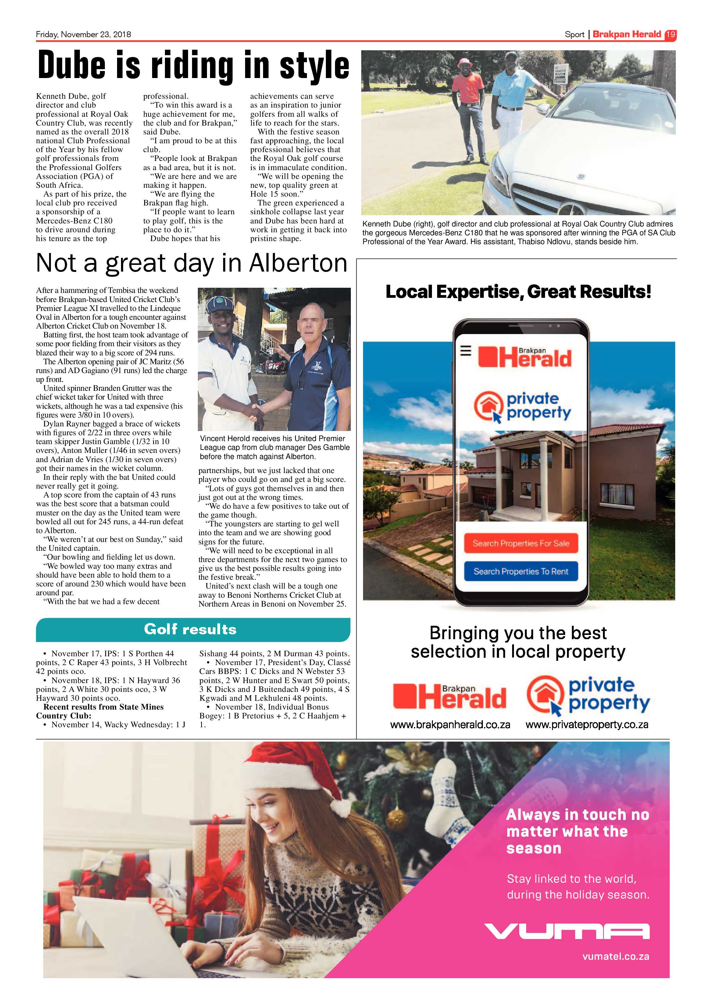 Brakpan Herald 23 November 2018 page 19