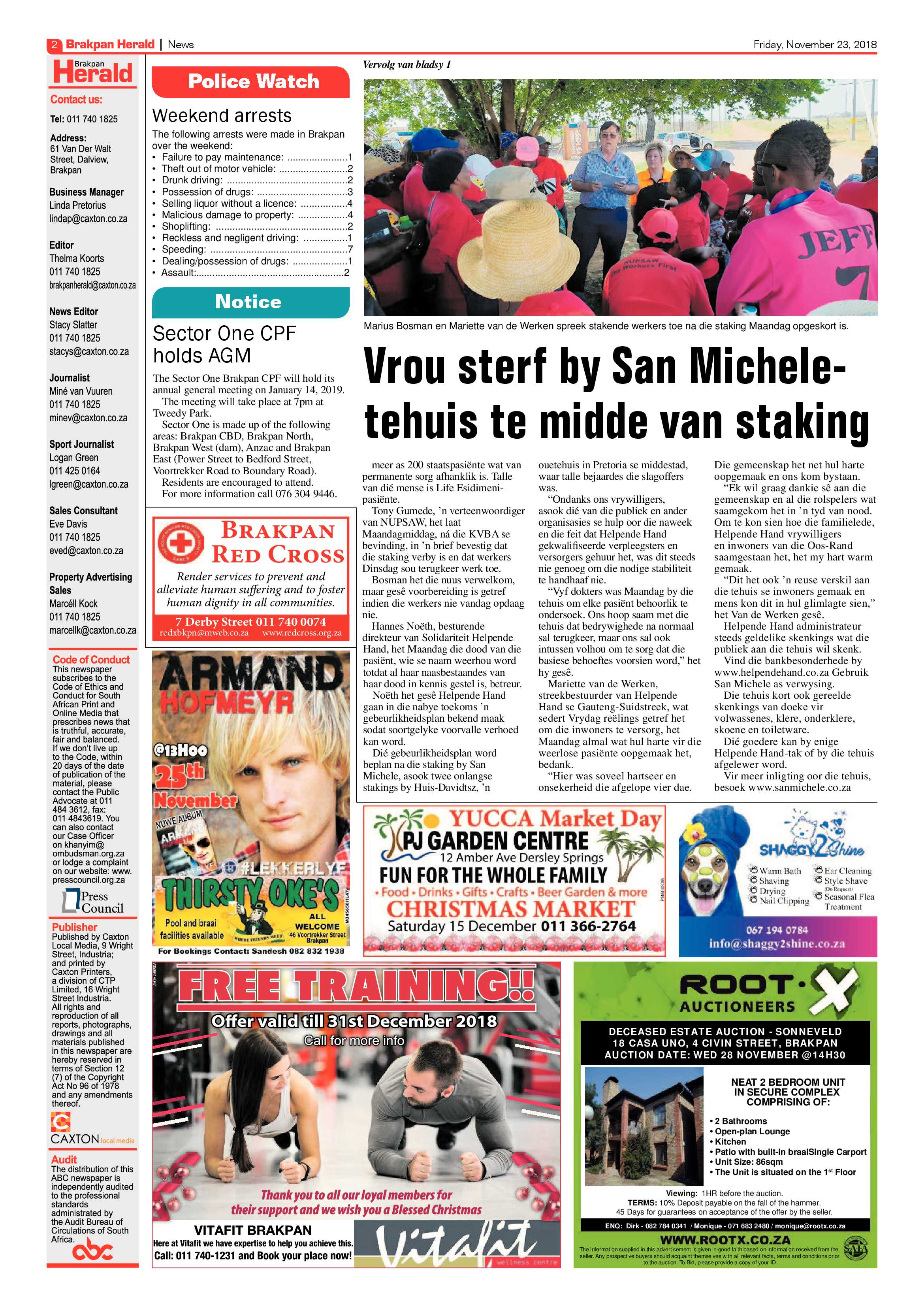 Brakpan Herald 23 November 2018 page 2
