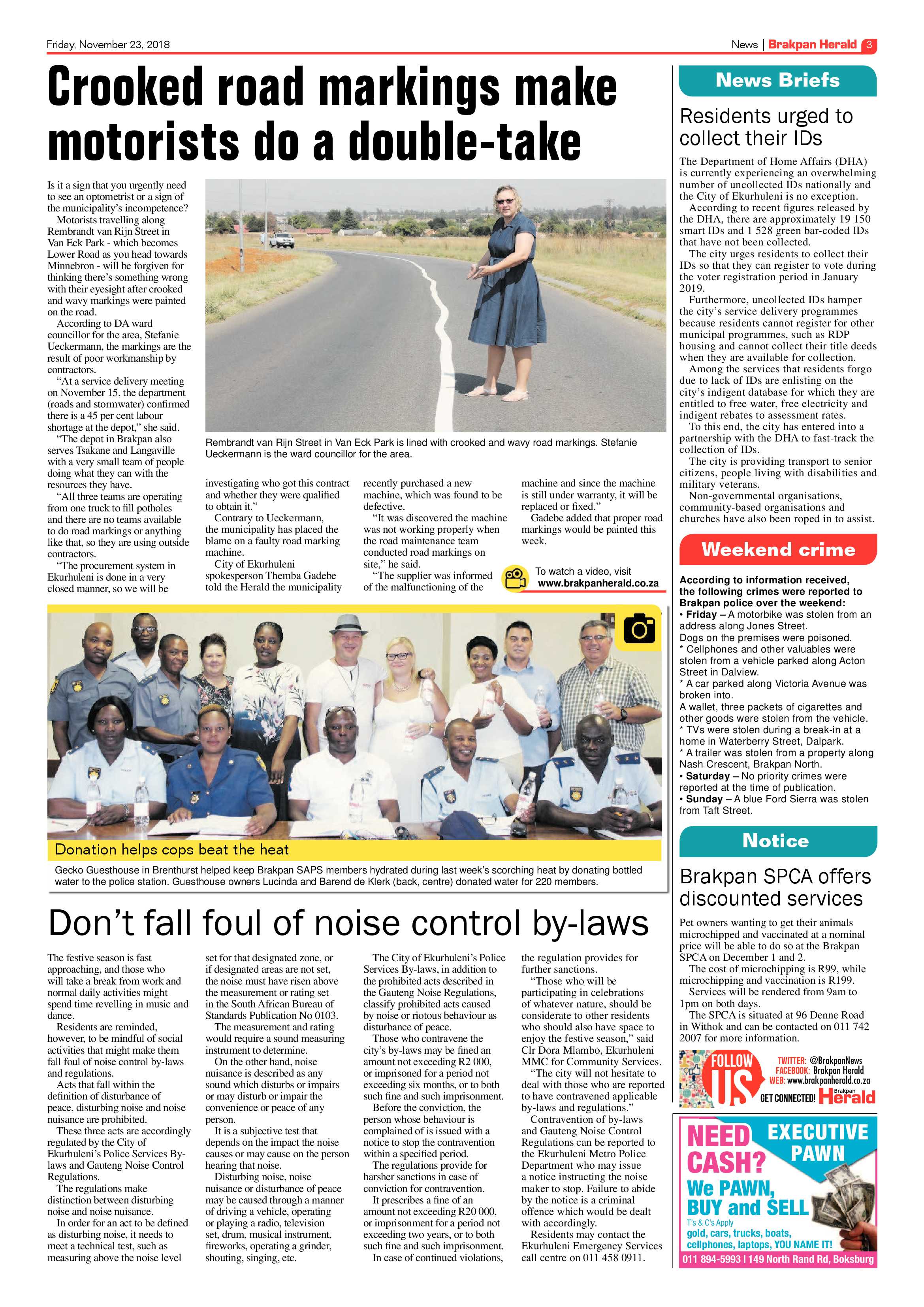 Brakpan Herald 23 November 2018 page 3