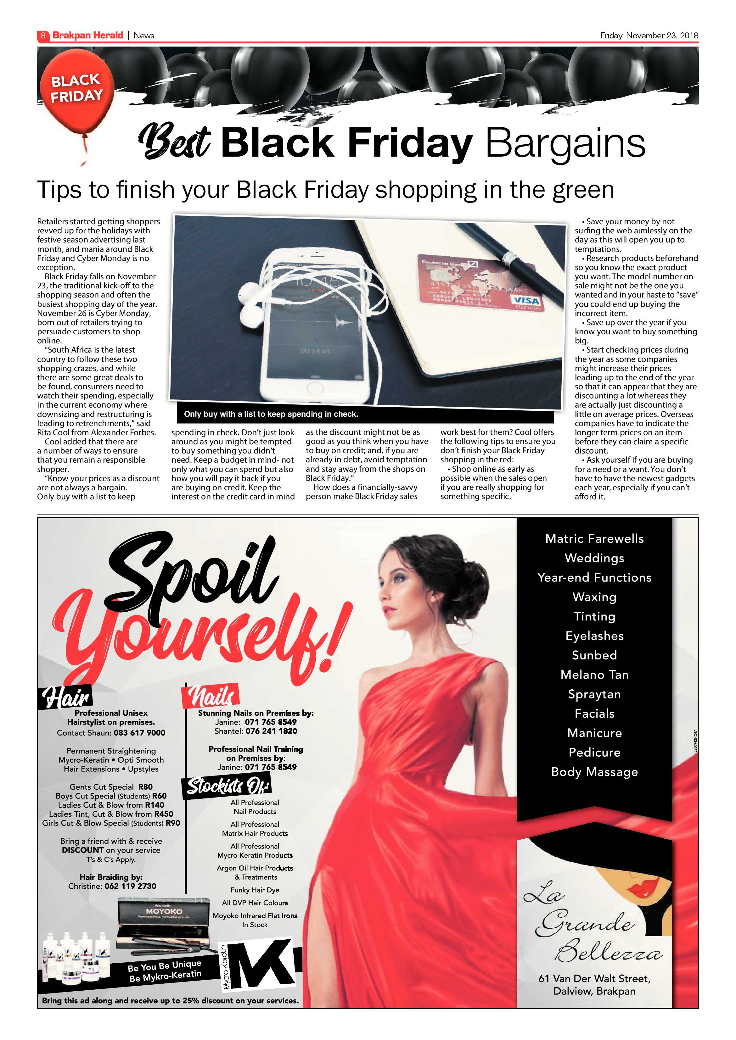 Brakpan Herald 23 November 2018 page 8