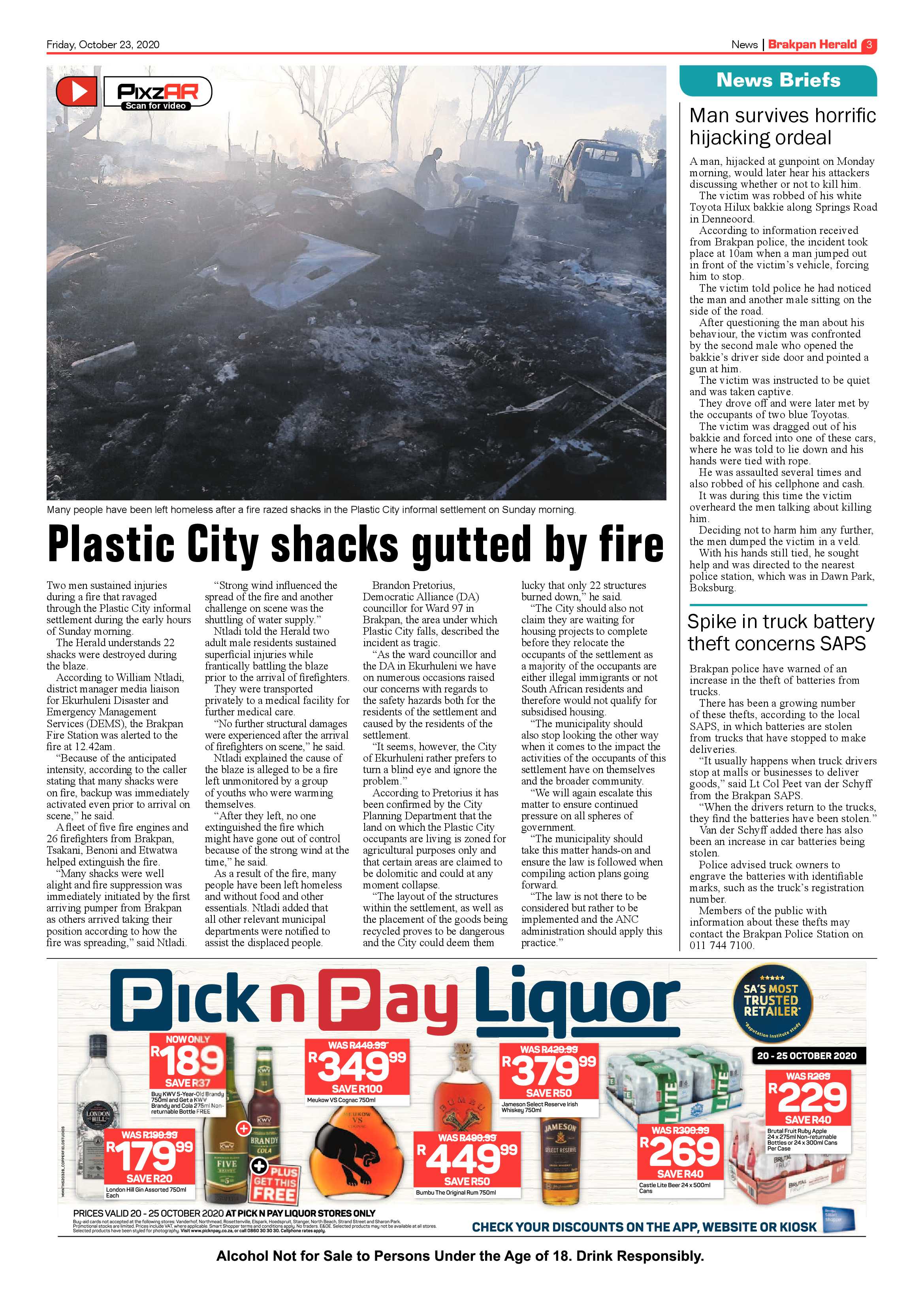 Brakpan Herald 23 October 2020 page 3