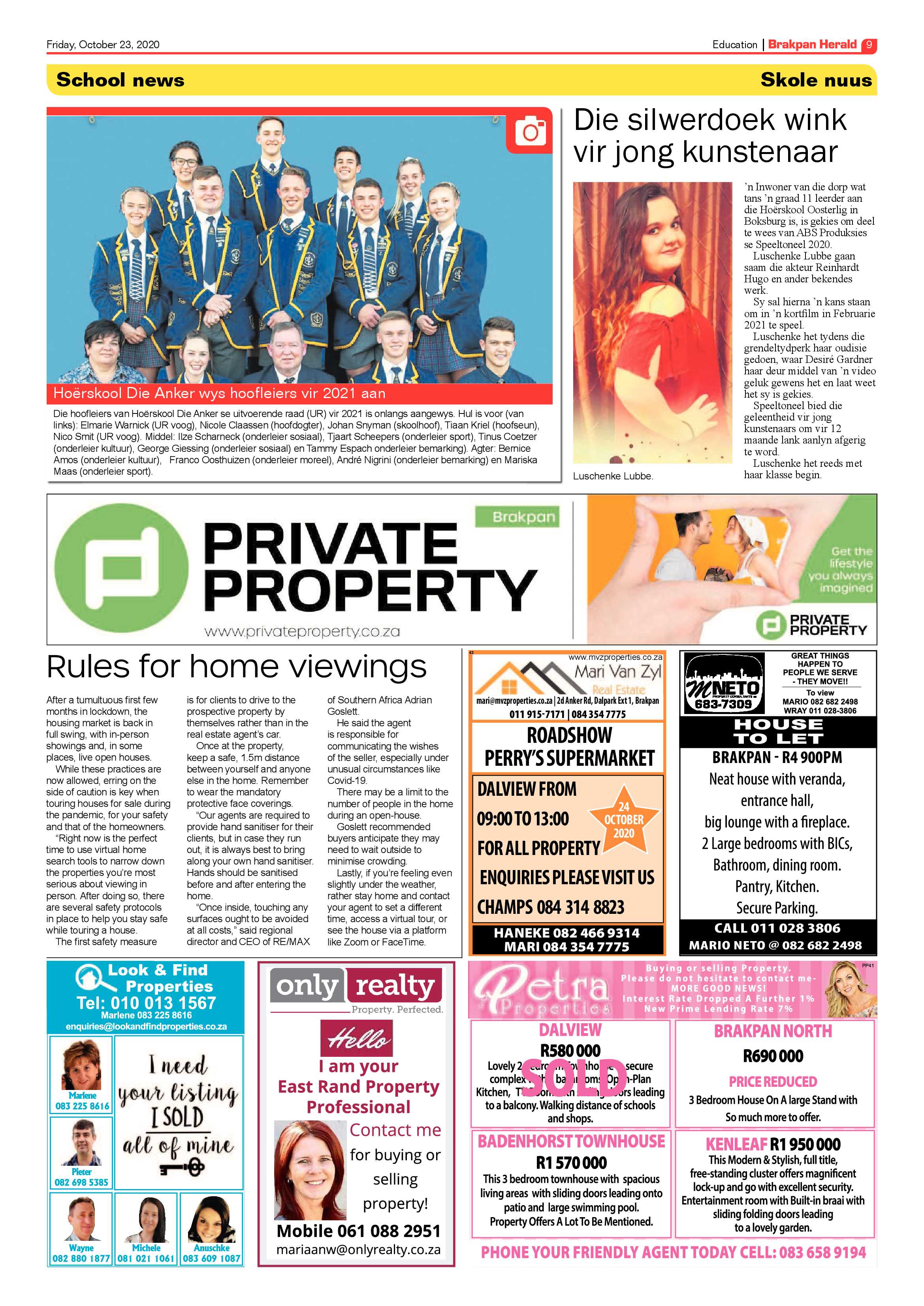 Brakpan Herald 23 October 2020 page 9
