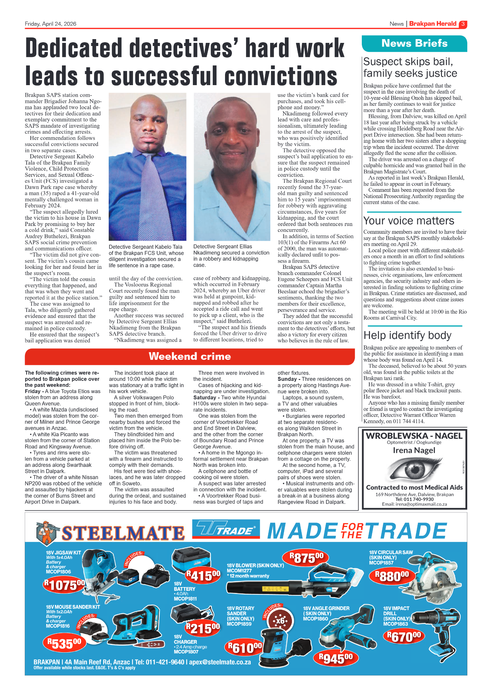 Brakpan Herald 24 April 2026 page 3