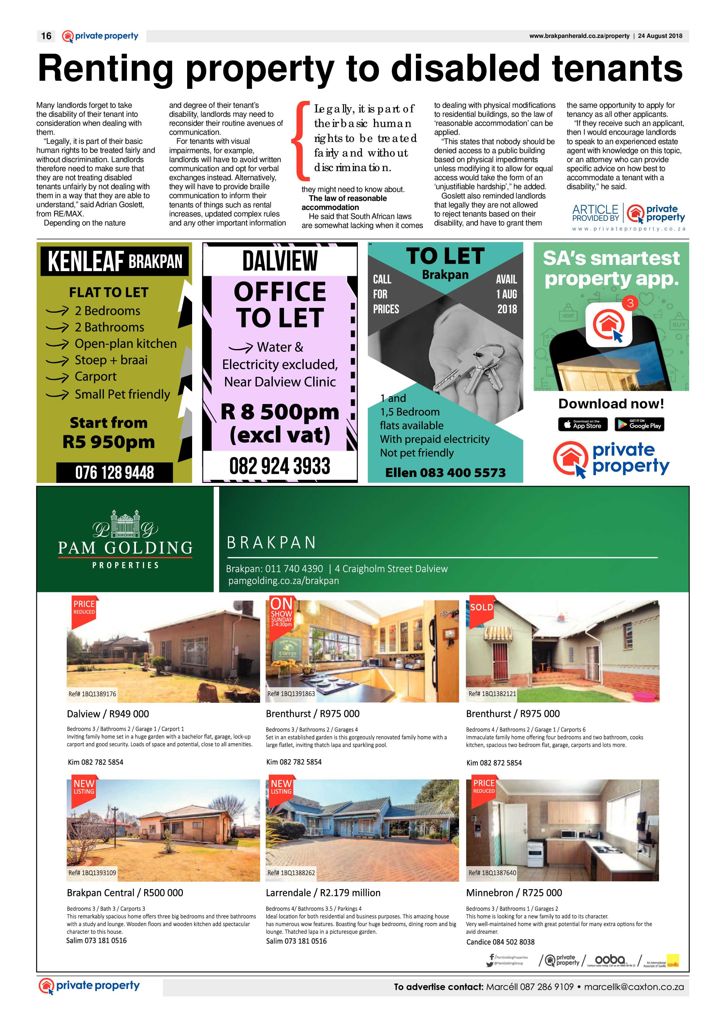 Brakpan Herald 24 August 2018 page 16