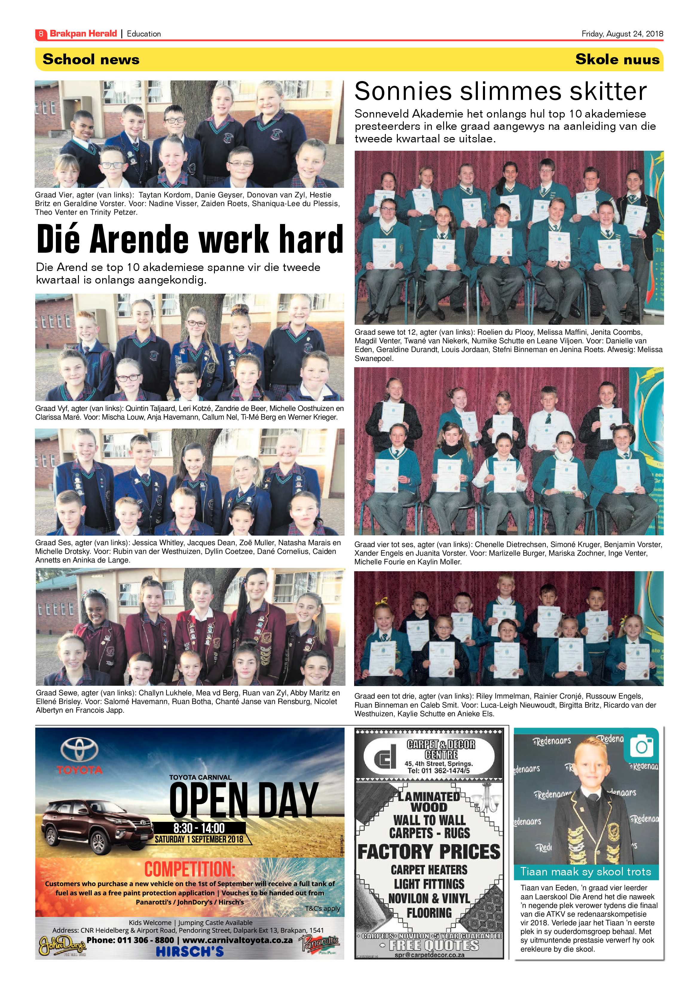 Brakpan Herald 24 August 2018 page 8
