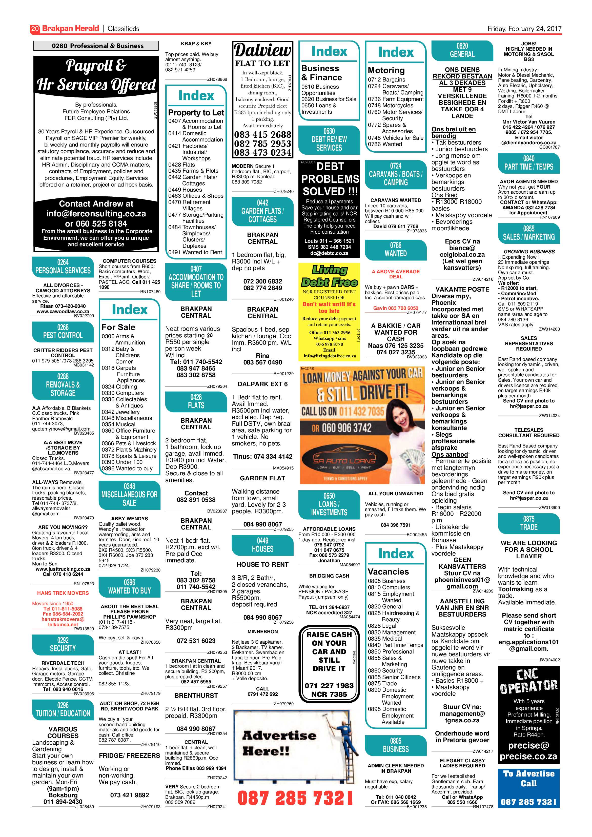 Brakpan Herald 24 February 2017 page 20