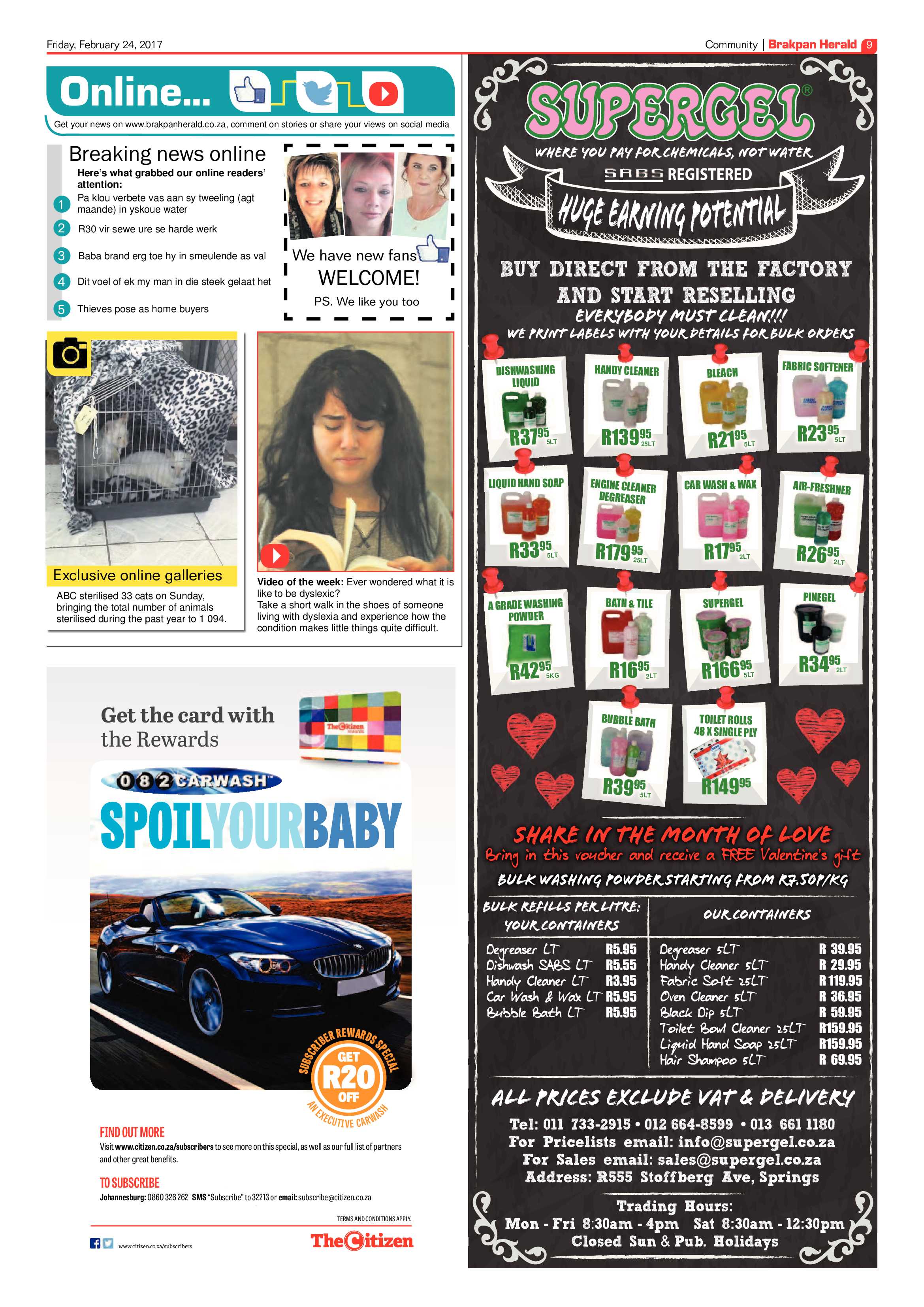 Brakpan Herald 24 February 2017 page 9