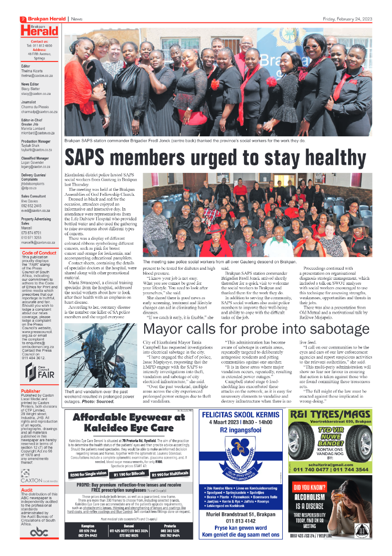 Brakpan Herald 24 February 2022 page 2