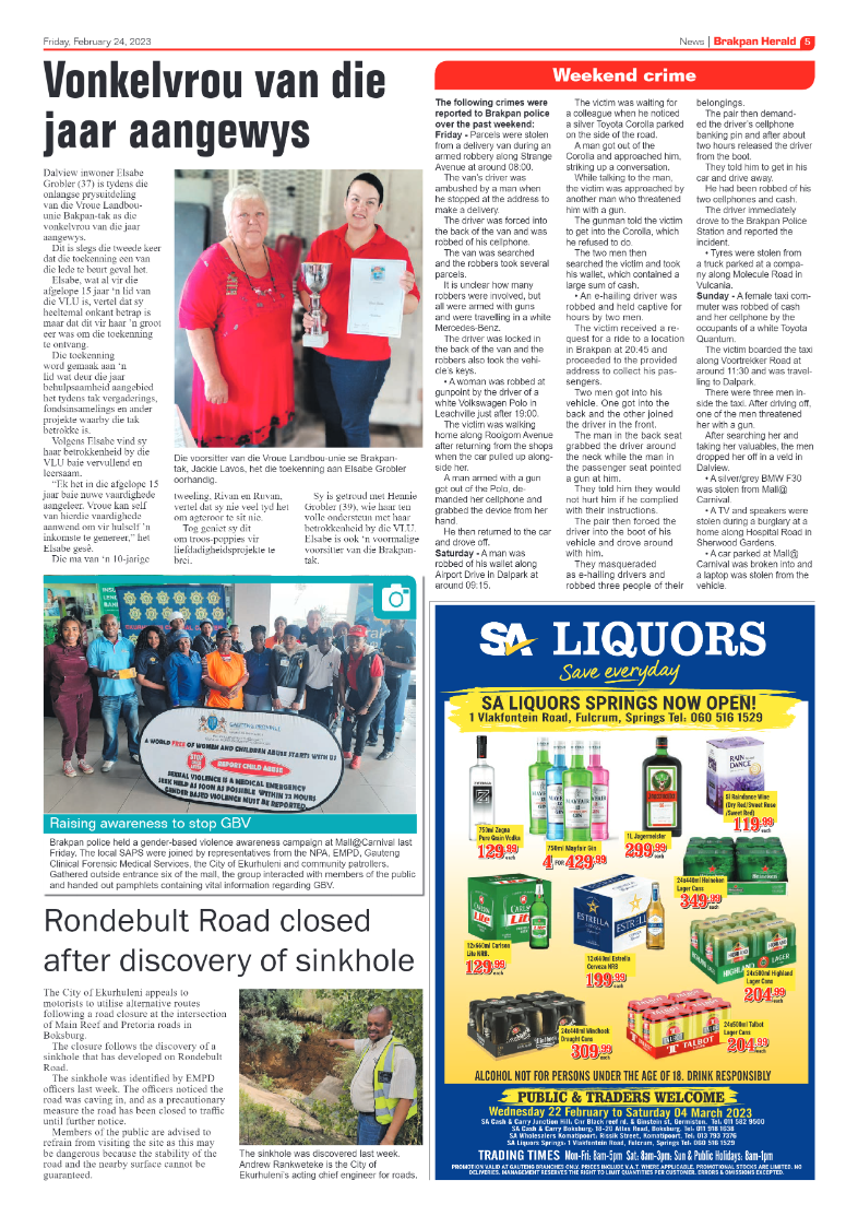 Brakpan Herald 24 February 2022 page 5