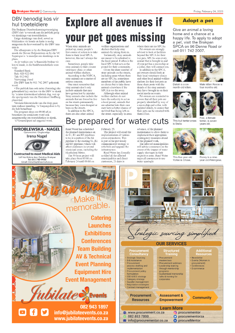 Brakpan Herald 24 February 2022 page 8