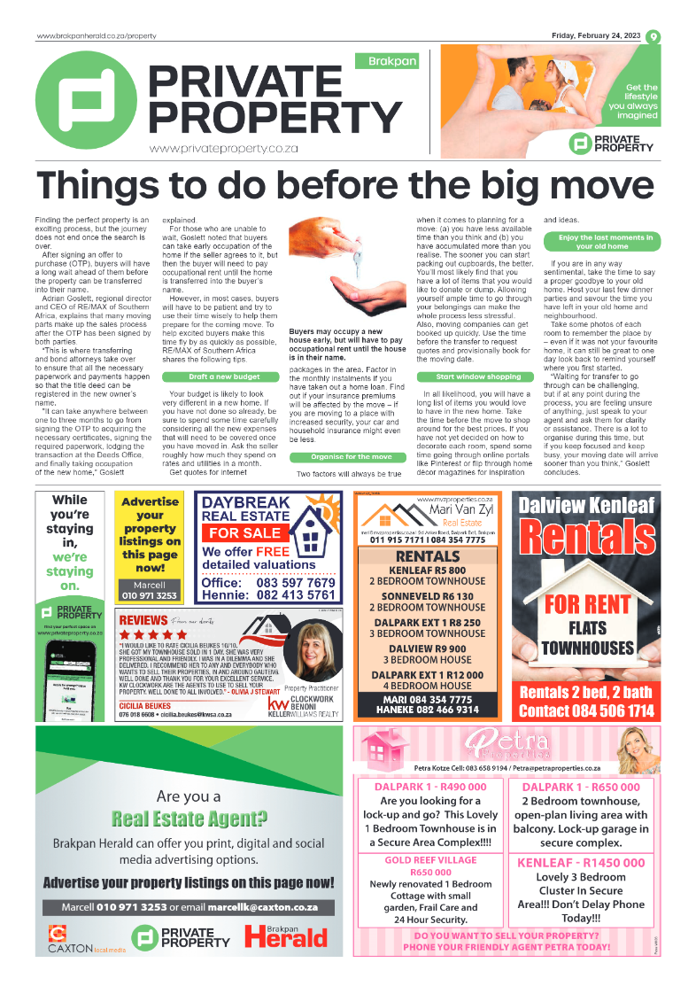 Brakpan Herald 24 February 2022 page 9