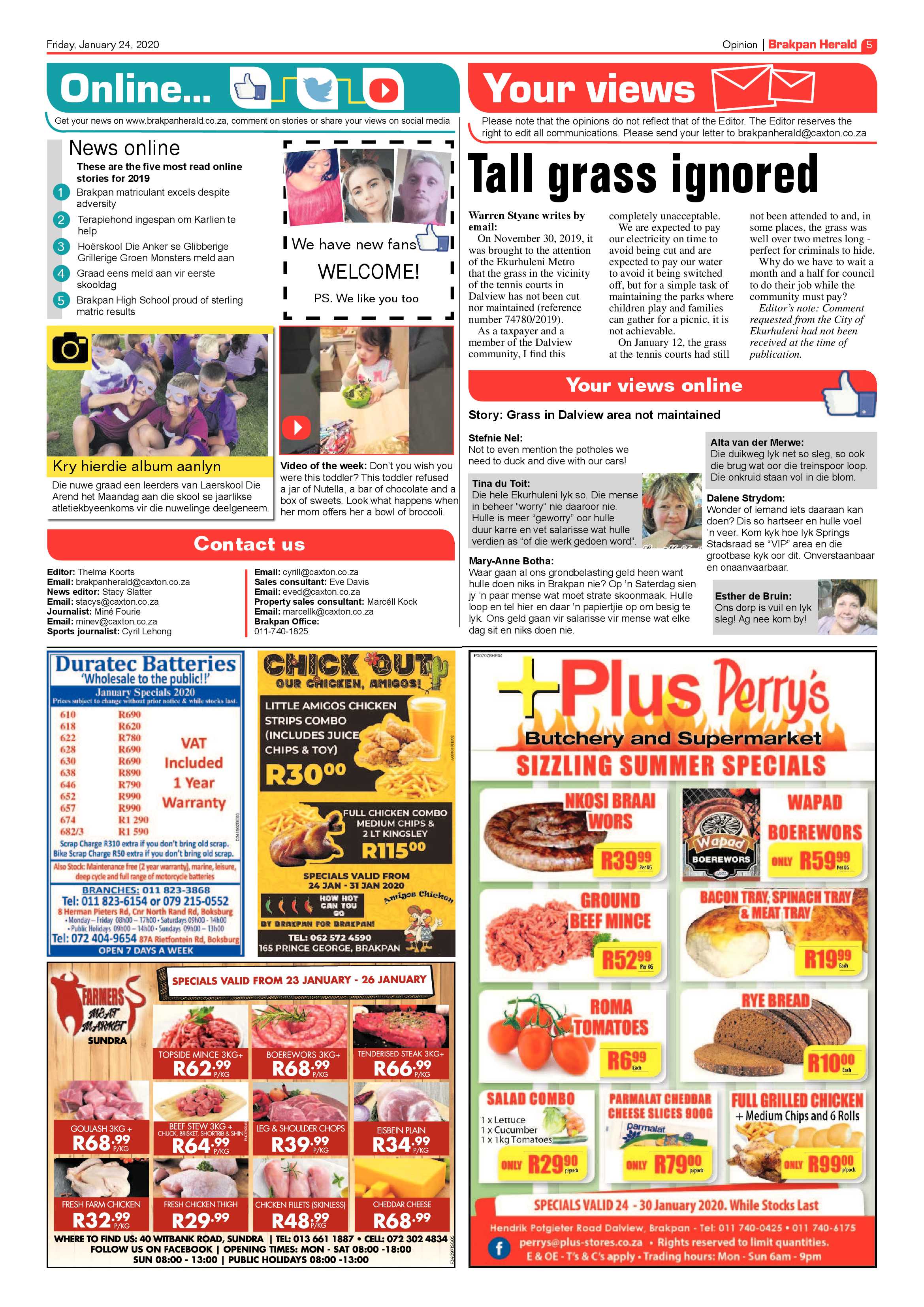 Brakpan Herald 24 January 2020 page 5