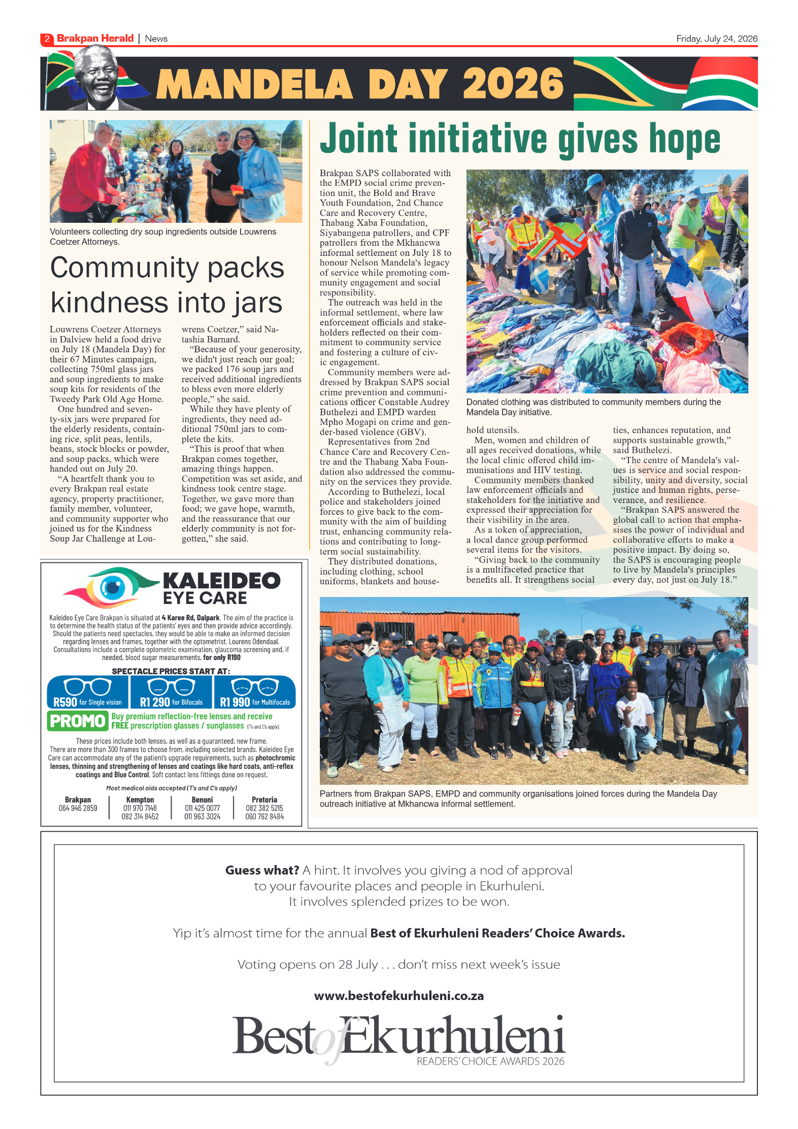 Brakpan Herald 24 July 2026 page 2
