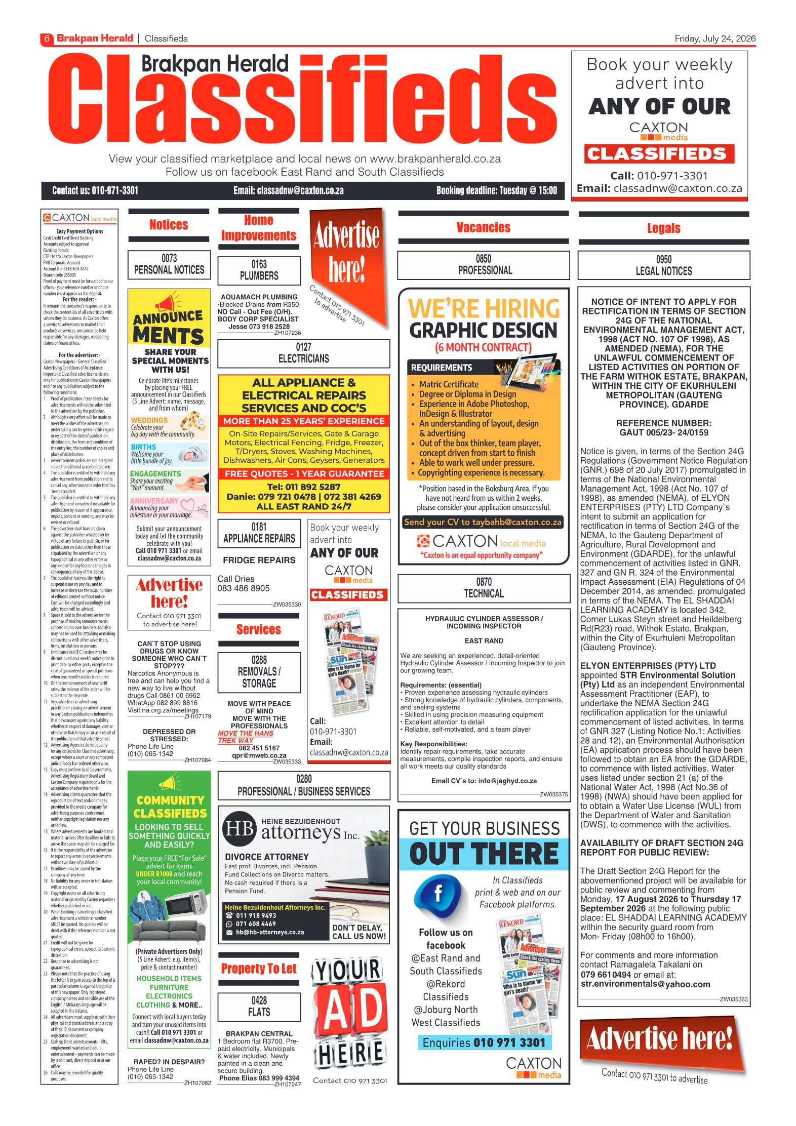 Brakpan Herald 24 July 2026 page 6