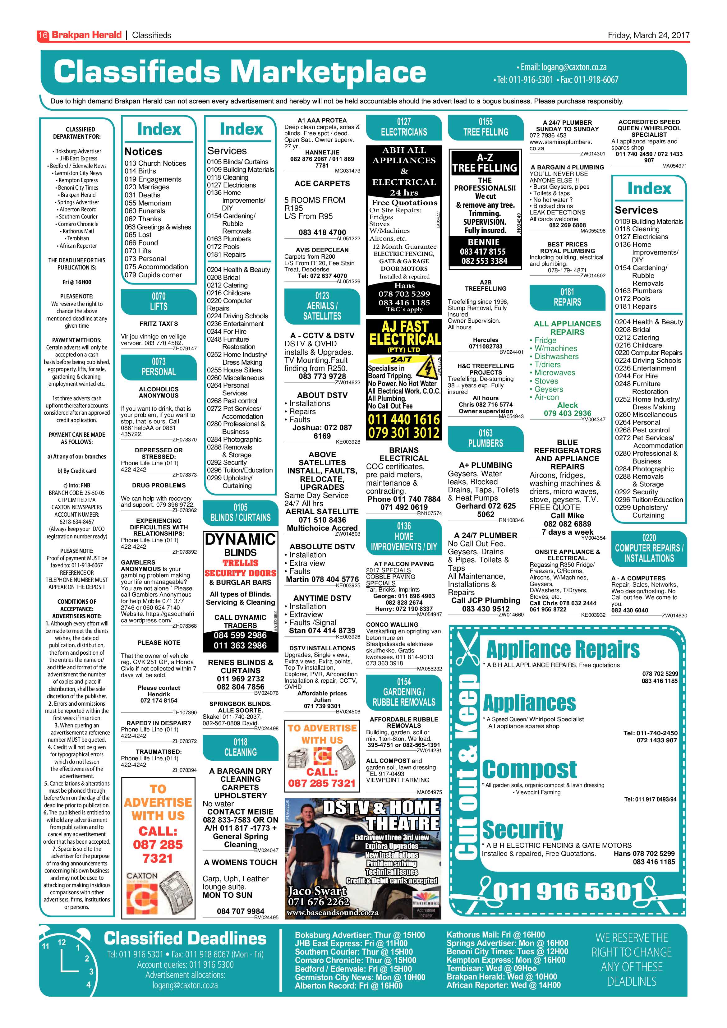 Brakpan Herald 24 March 2017 page 16