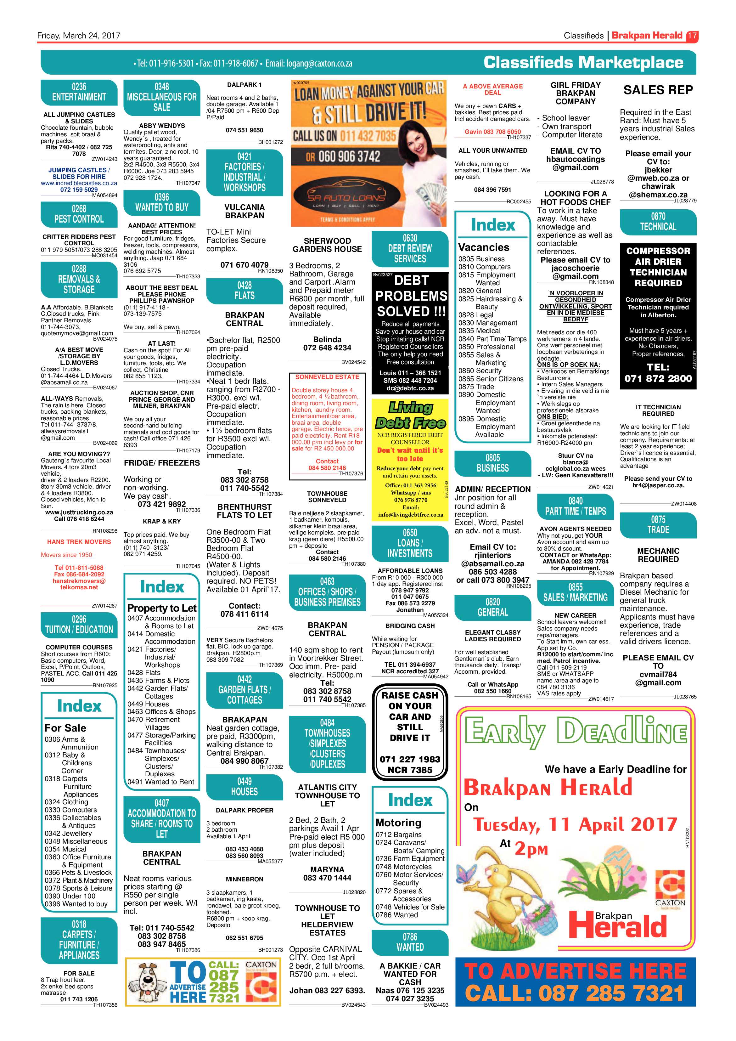 Brakpan Herald 24 March 2017 page 17