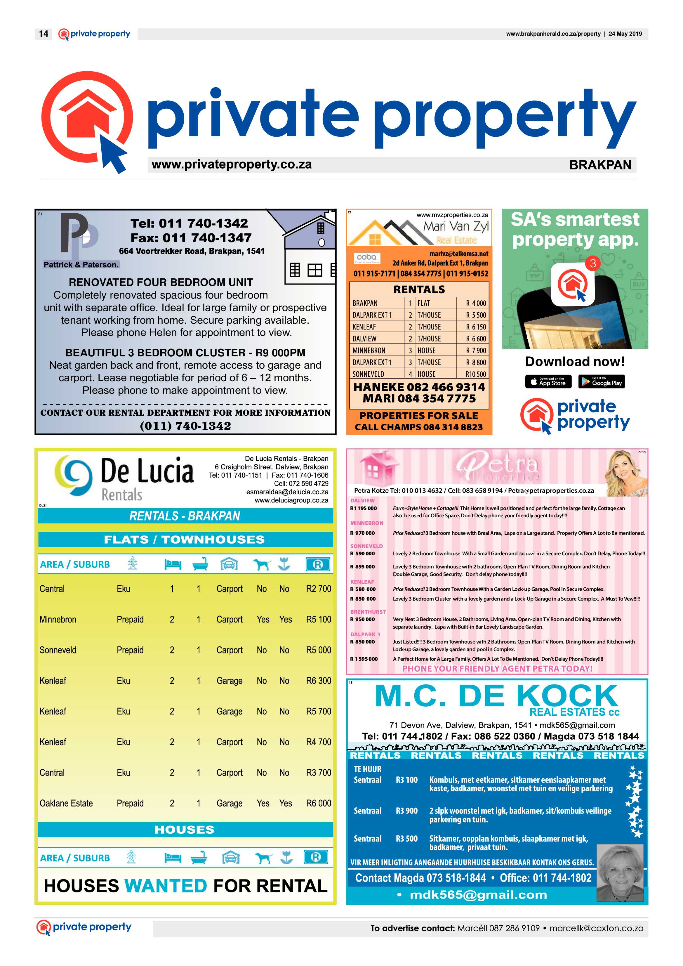 Brakpan Herald 24 May 2019 page 14