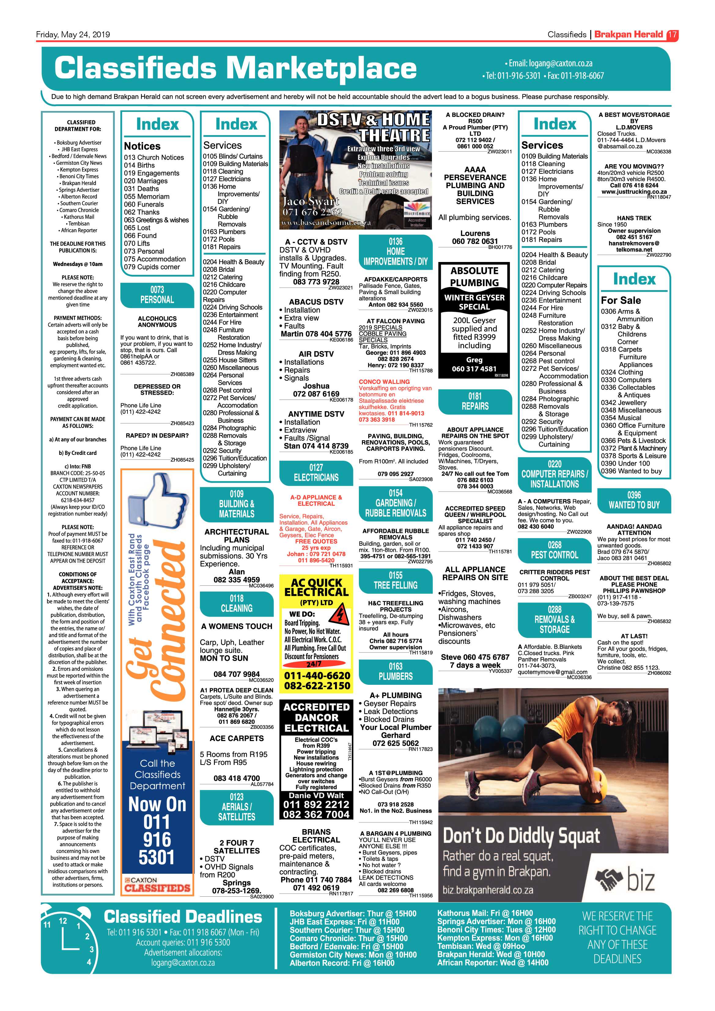 Brakpan Herald 24 May 2019 page 17
