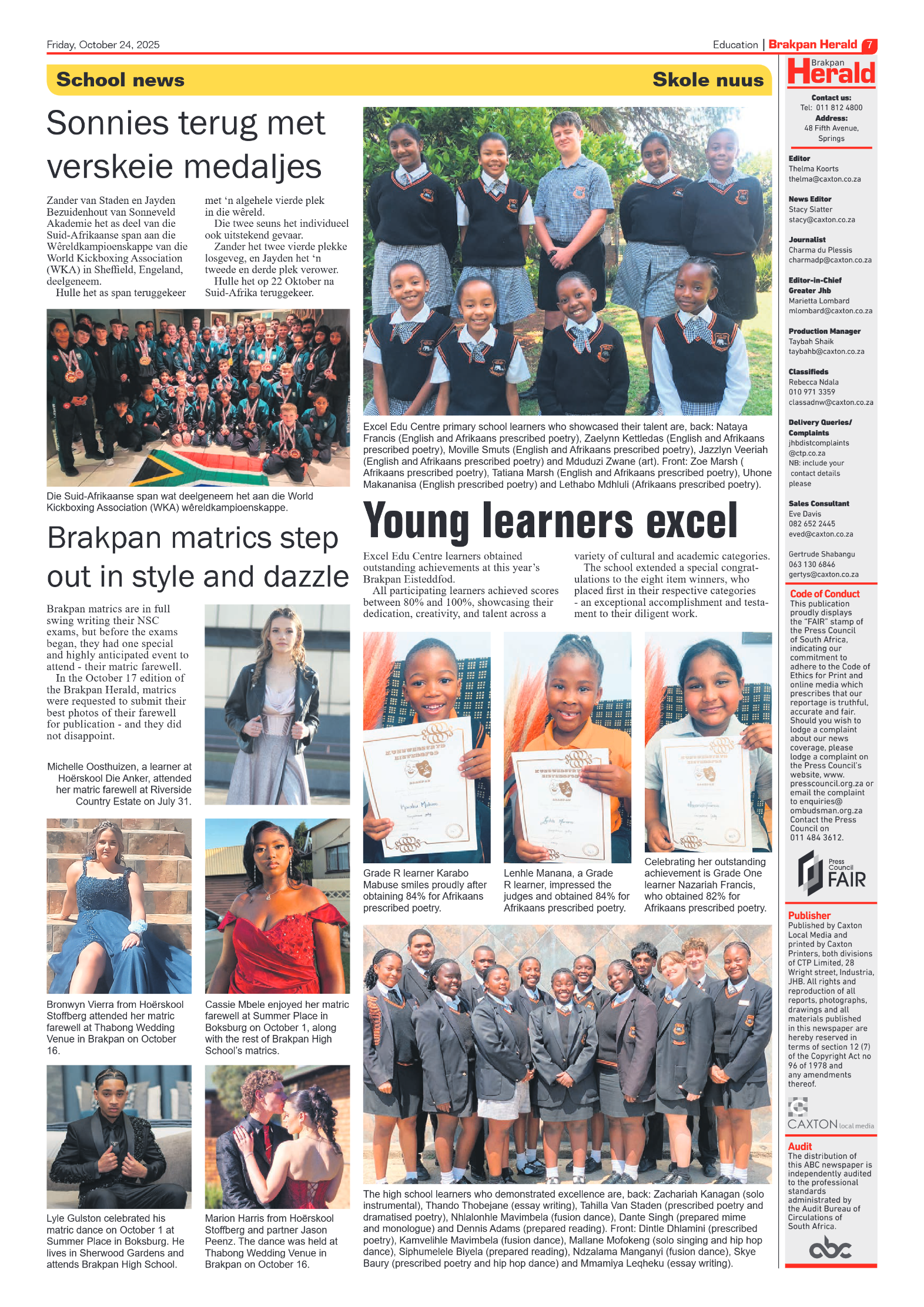 Brakpan Herald 24 October 2025 page 7