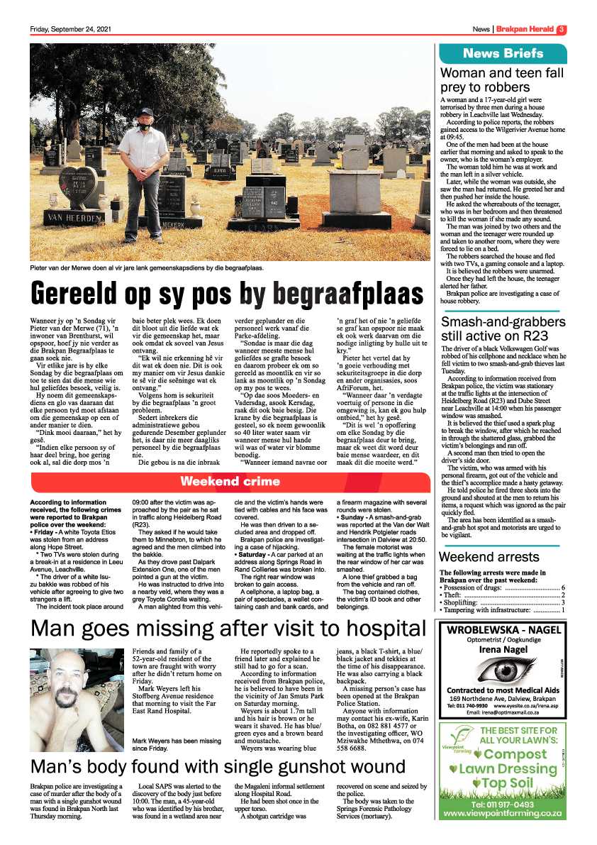 Brakpan Herald 24 September 2021 page 3